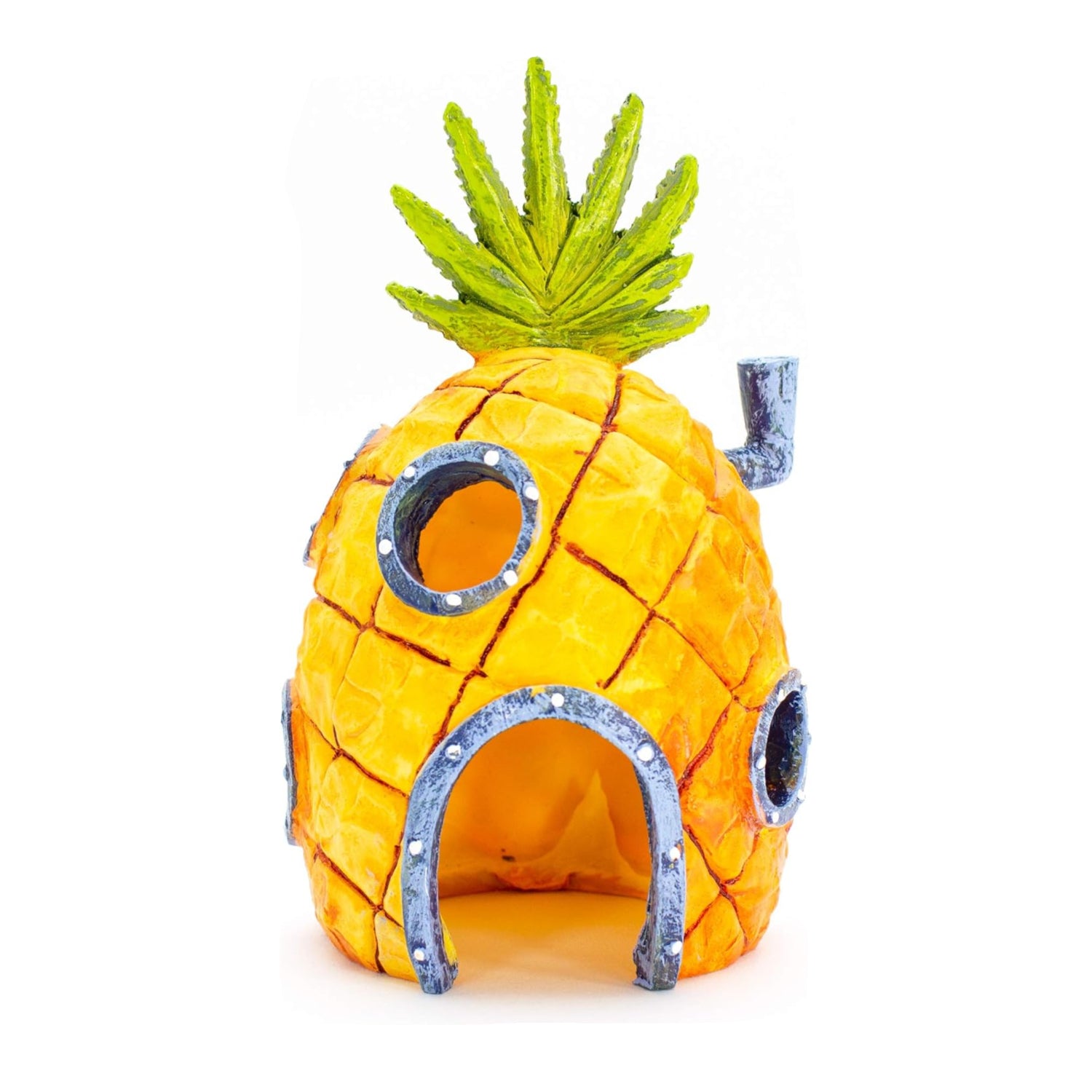 Penn-Plax Spongebob Squarepants aquarium featuring colorful Spongebob and underwater scene, perfect for a fun fish tank display.