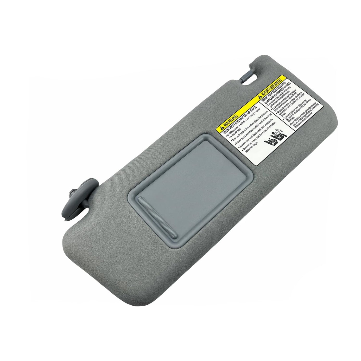GlymXia sun visor with clips for 2005-2015 Toyota Tacoma, driver and passenger side, showing the visor and clip attachment details.