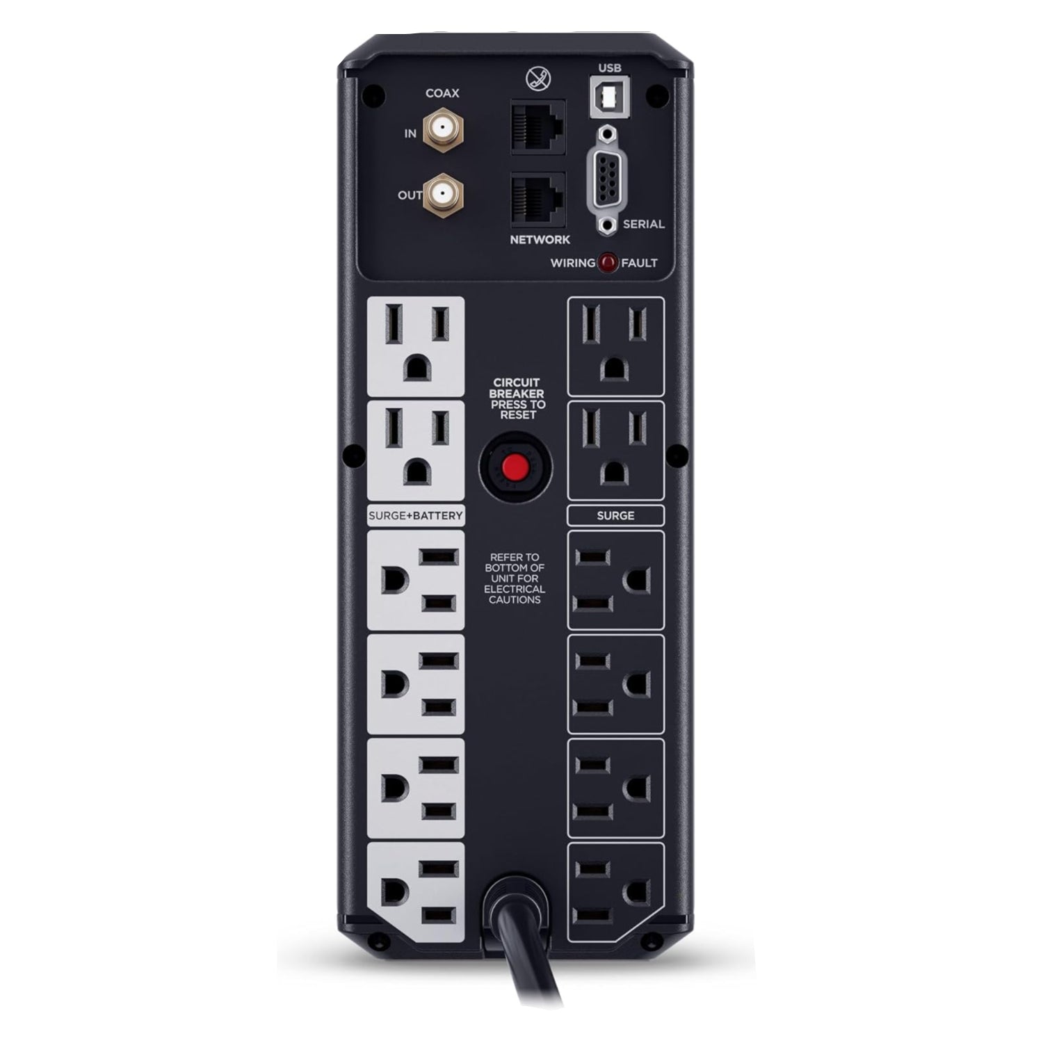 CyberPower CP1500AVRLCD3 Intelligent LCD UPS System, 1500VA/900W, 12 Outlets