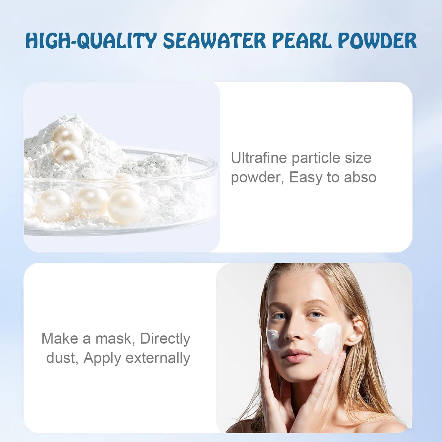 Pearl Powder Remove Spots and Acnes and Detoxifying, Making Face Mask, 200g