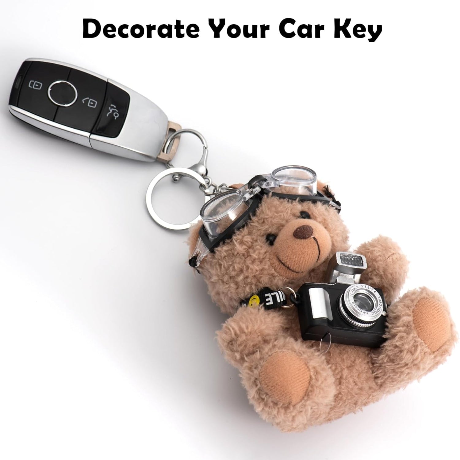 Cute Key Chain Plush Bear Bag Charm Teddy Bear Keychain Gift For Handbag,Purse