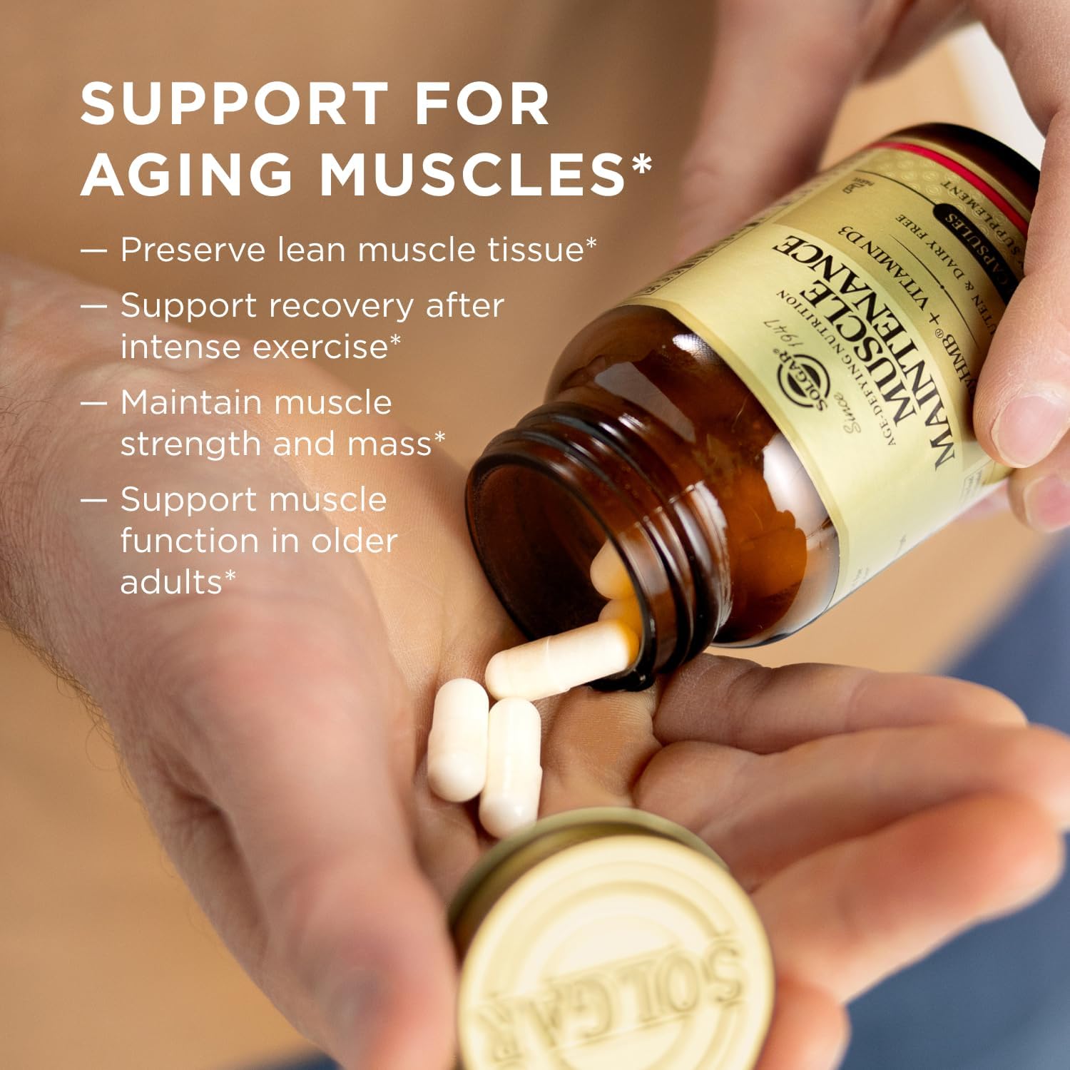 Solgar Muscle Maintenance Vitamin and Mineral Supplement, Support Musclel