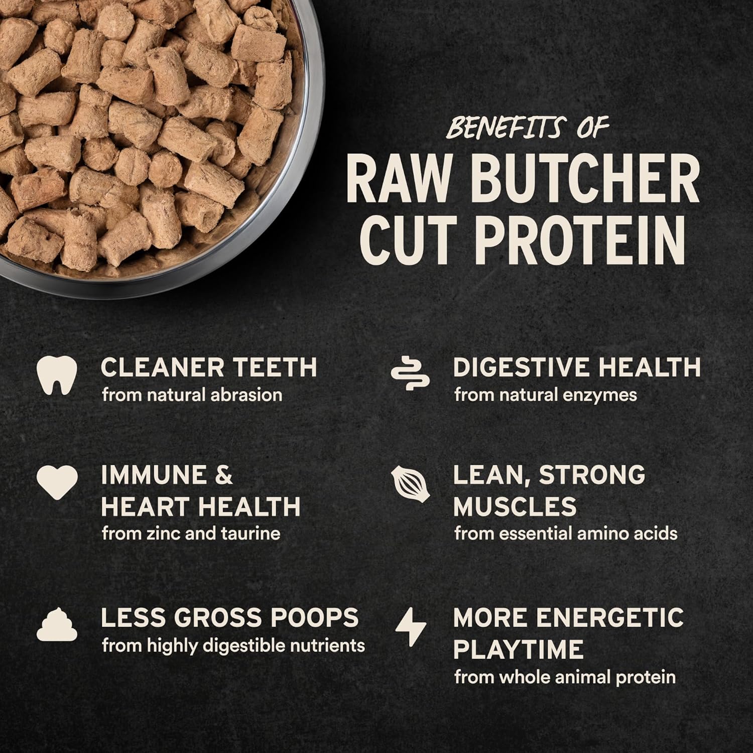 Vital Essentials freeze dried dog food with raw lamb and whitefish soft nibs, showcasing the complete, natural pet nutrition package.