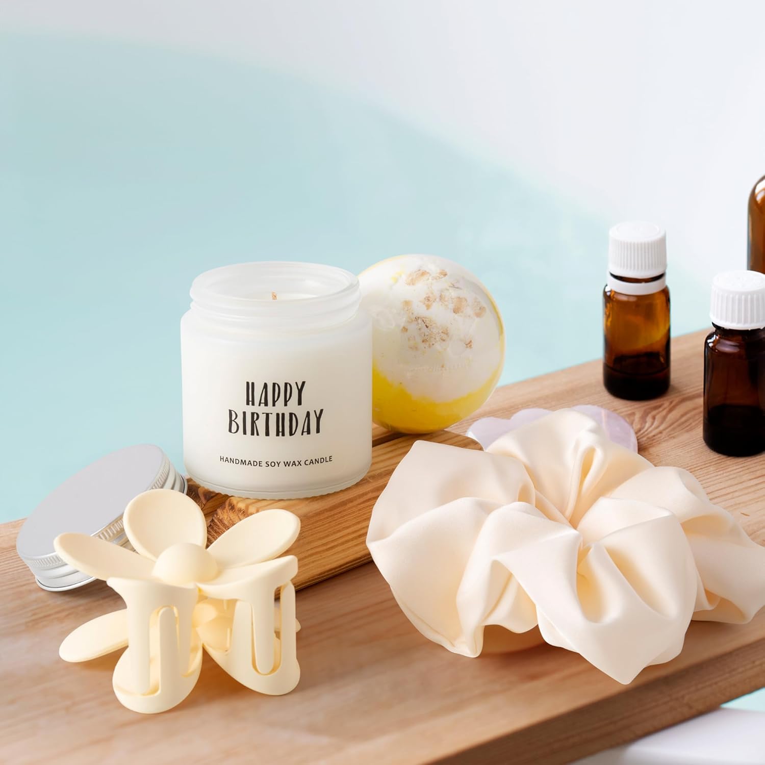 MiniCauliSprout JTEWB birthday gift box for women and teen girls, featuring colorful birthday presents and cheerful decorations.