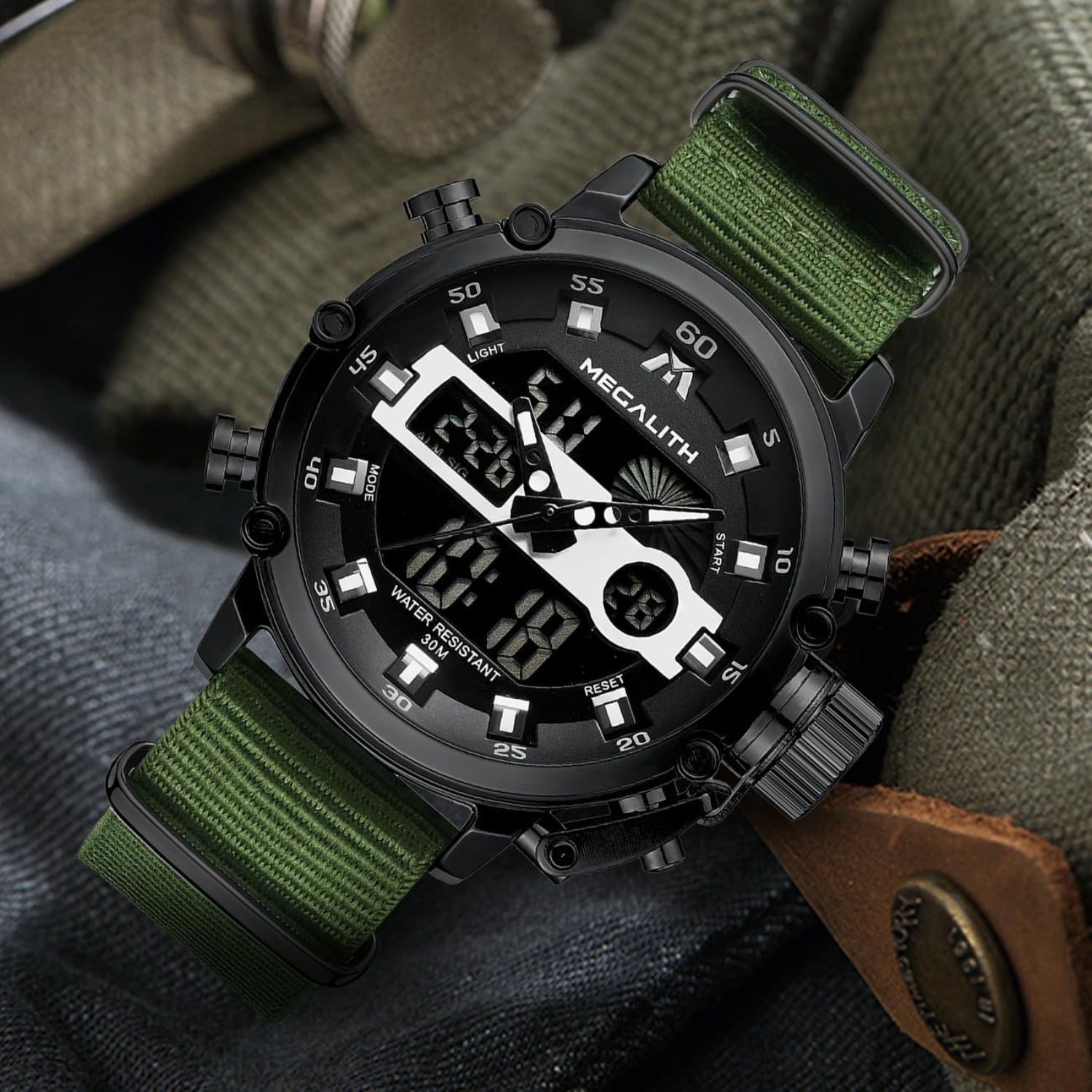 MEGALITH Mens Watches Waterproof Digital Military Sport Tactical