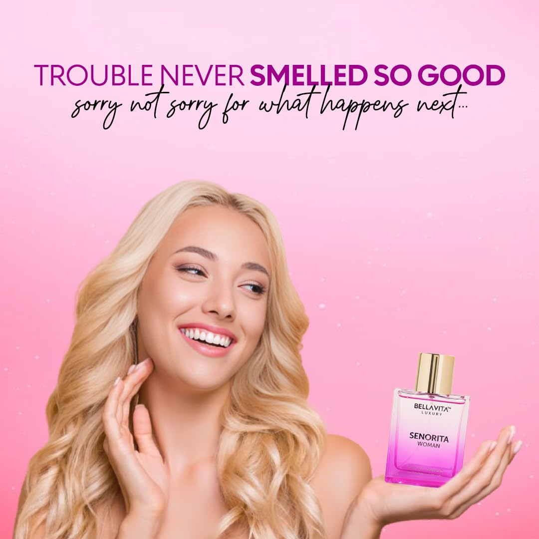 Bellavita Luxury Senorita Eau de Parfum | 100 ml (3.4 fl.oz.) | Perfume for Women