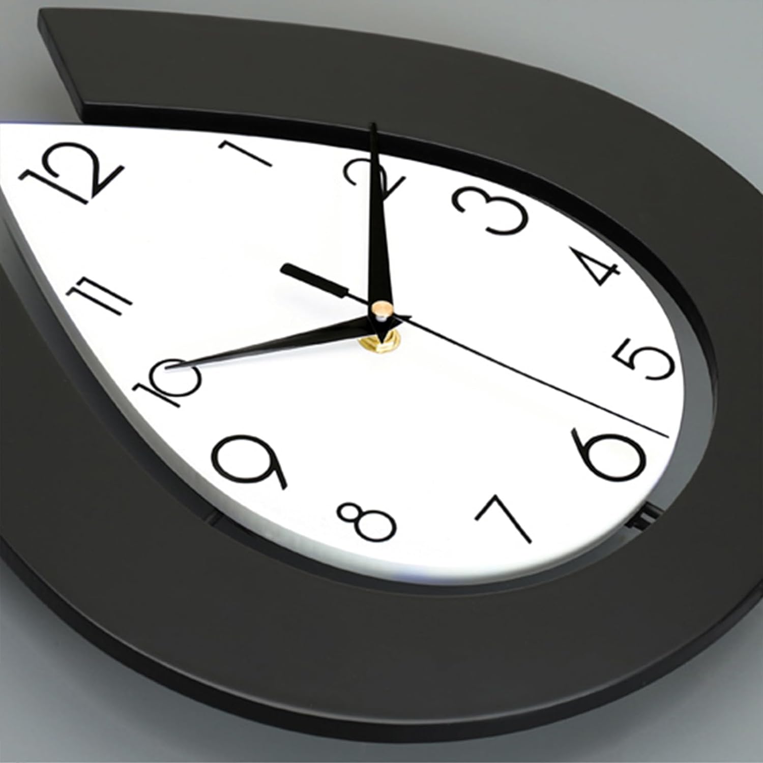 Modern YIJIDECOR decorative wall clock with large face and pendulum, ideal for living room decor and stylish wall accents.