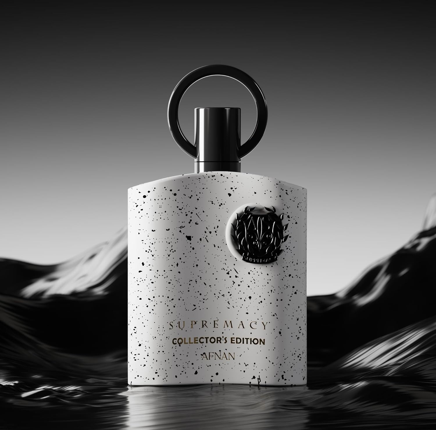 Afnan Supremacy Collector's Edition men's Eau De Parfum bottle with 3.4 fl oz, featuring a sleek design and elegant packaging.