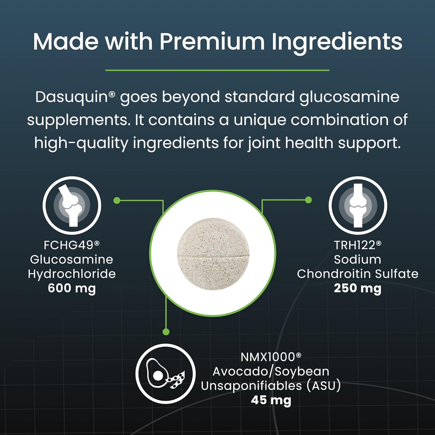 Nutramax Dasuquin joint health supplement for small to medium dogs, showing the supplement bottle and packaging.