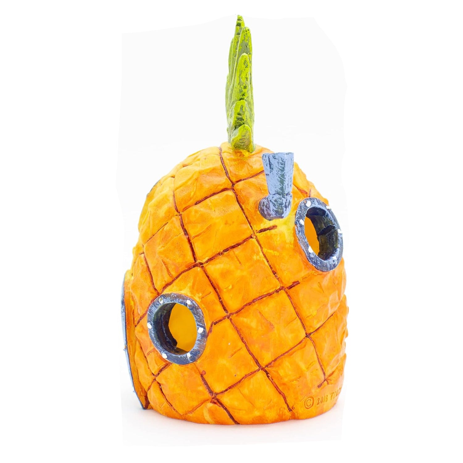 Penn-Plax Spongebob Squarepants licensed aquarium with colorful Spongebob-themed decorations and clear glass panels.