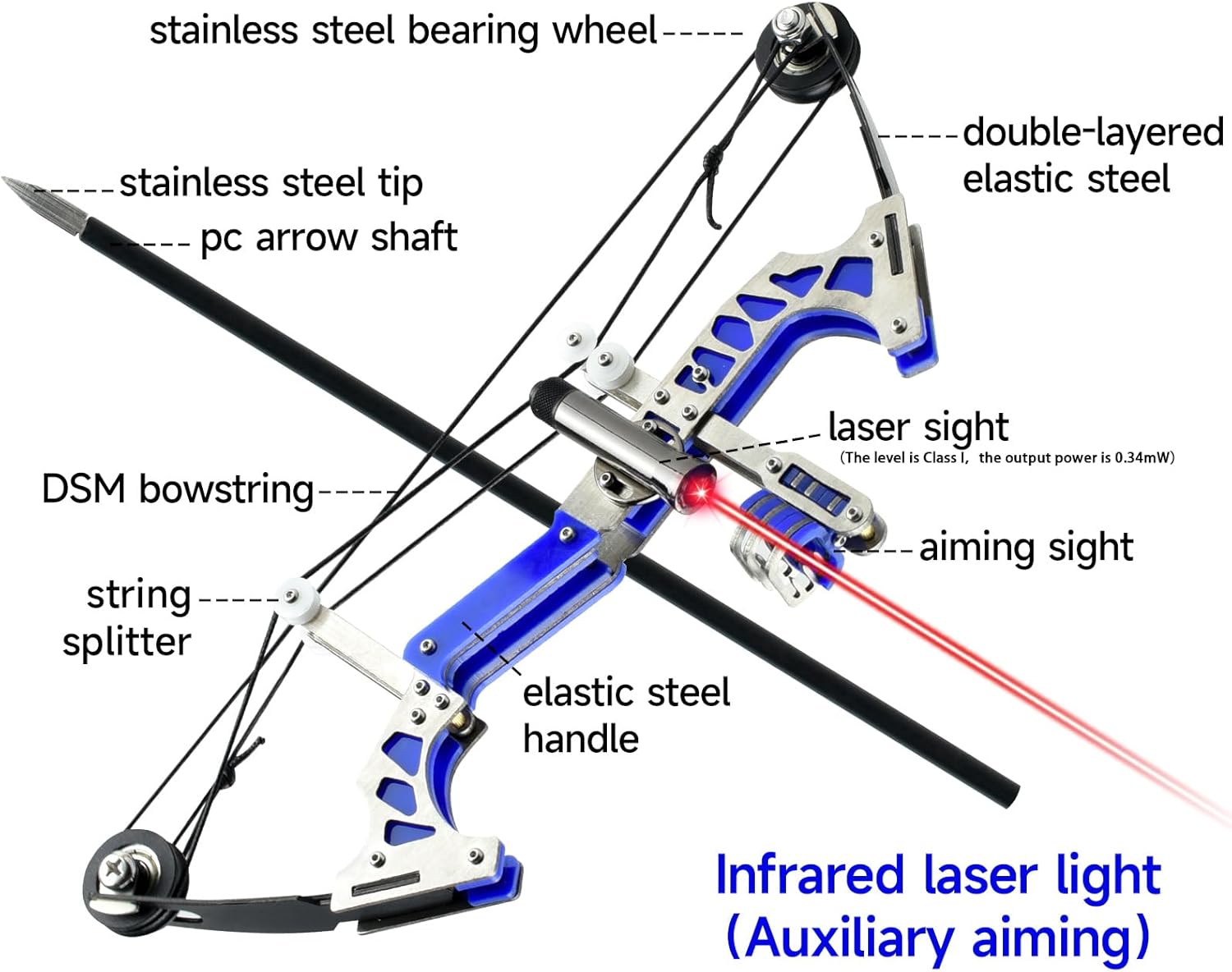 Archery Bow Set Left and Right Hand Compound Bow Hunting Bow Metal Material