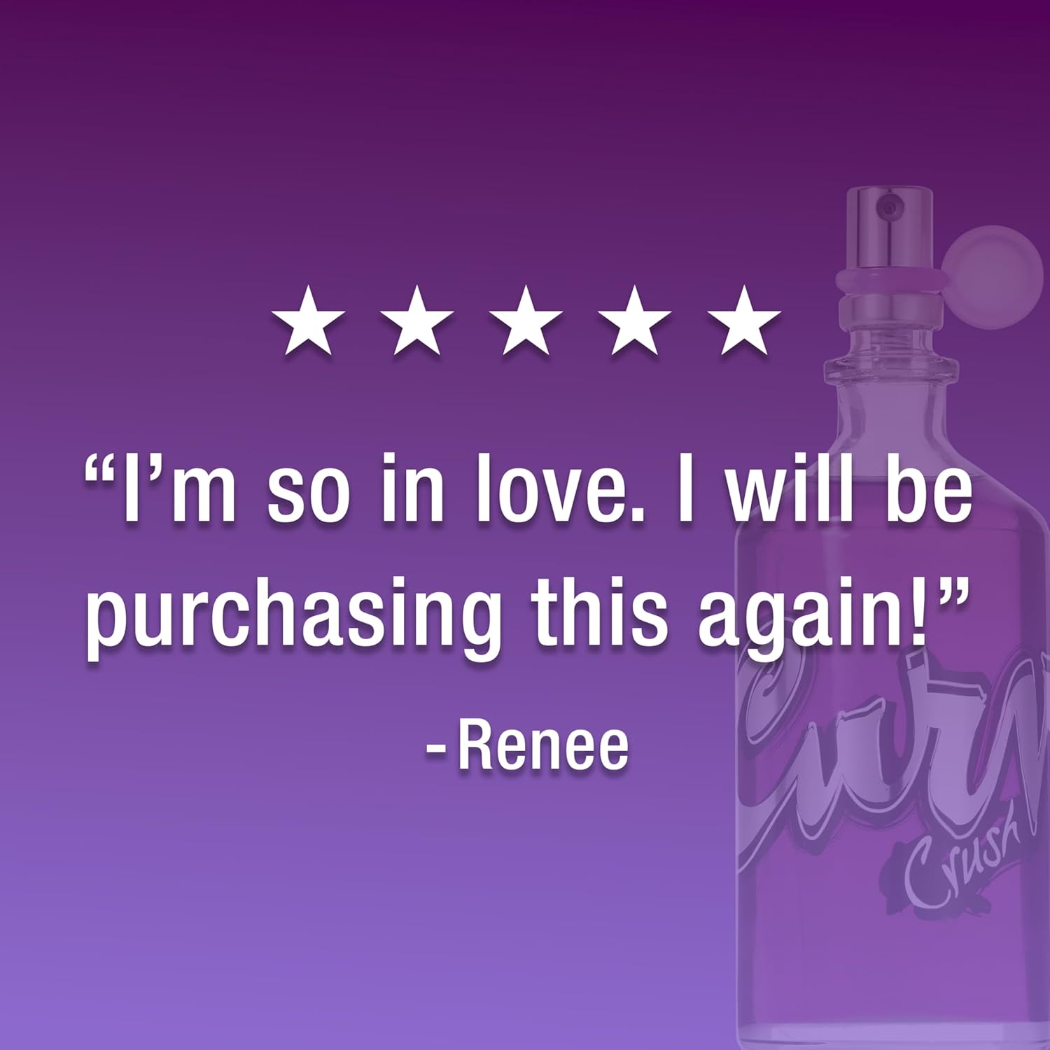 Curve Crush Eau De Toilette spray for women in a 3.4 fl oz bottle, featuring a sleek design and floral fragrance.