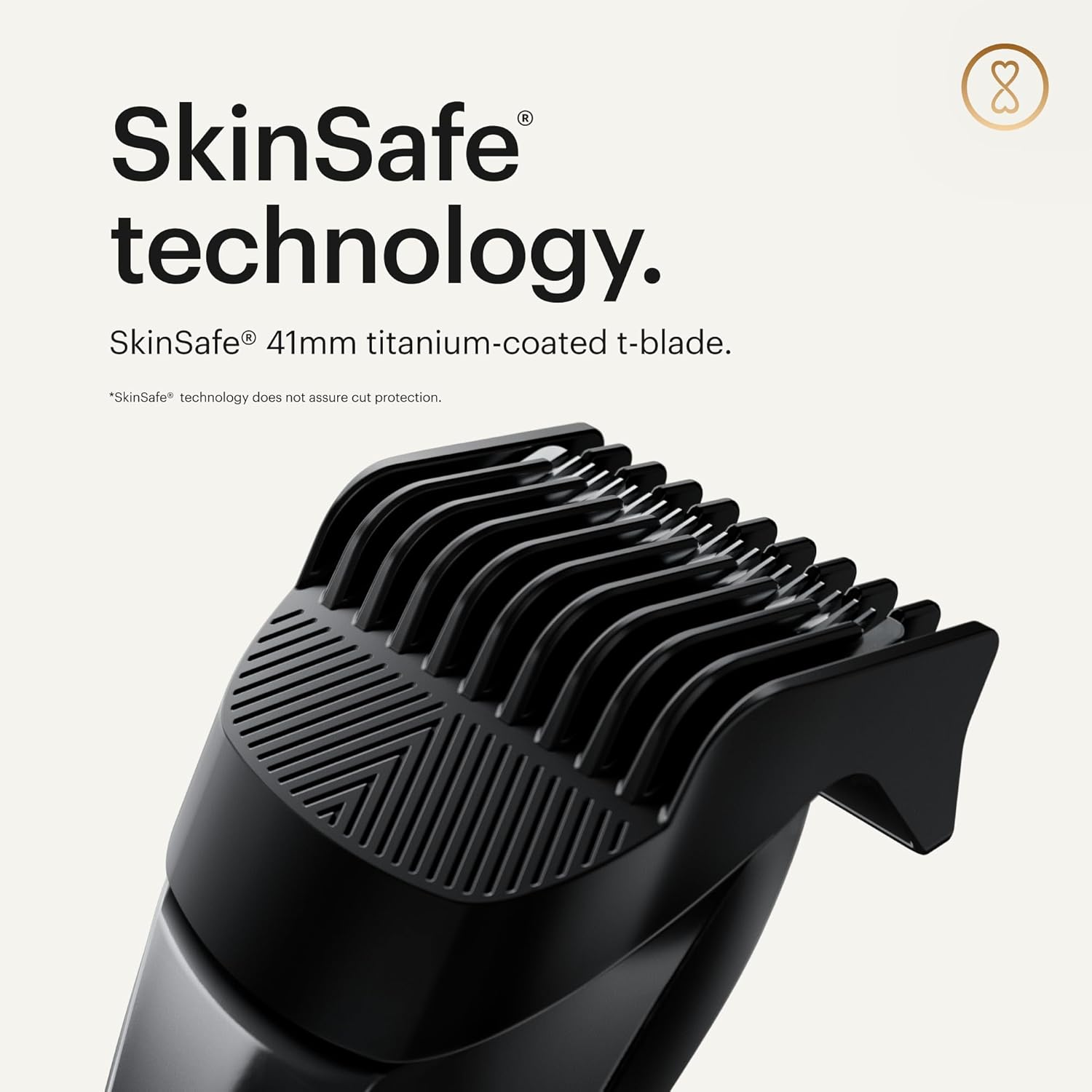 MANSCAPED The Beard Hedger men's premium beard trimmer with adjustable blades and ergonomic design, shown in this product image.