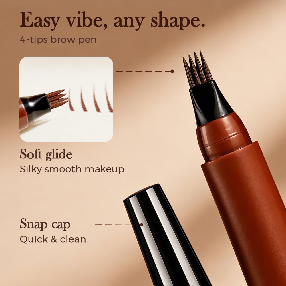 Microblading Eyebrow Pencils, 2026 Upgraded Waterproof 3D Microblading Eyebrow