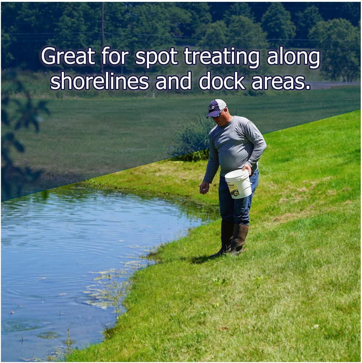 Natural Waterscapes Muck Remover Pellets 10 lb pond tablets for sludge treatment, ideal for ponds up to 2.5 acres