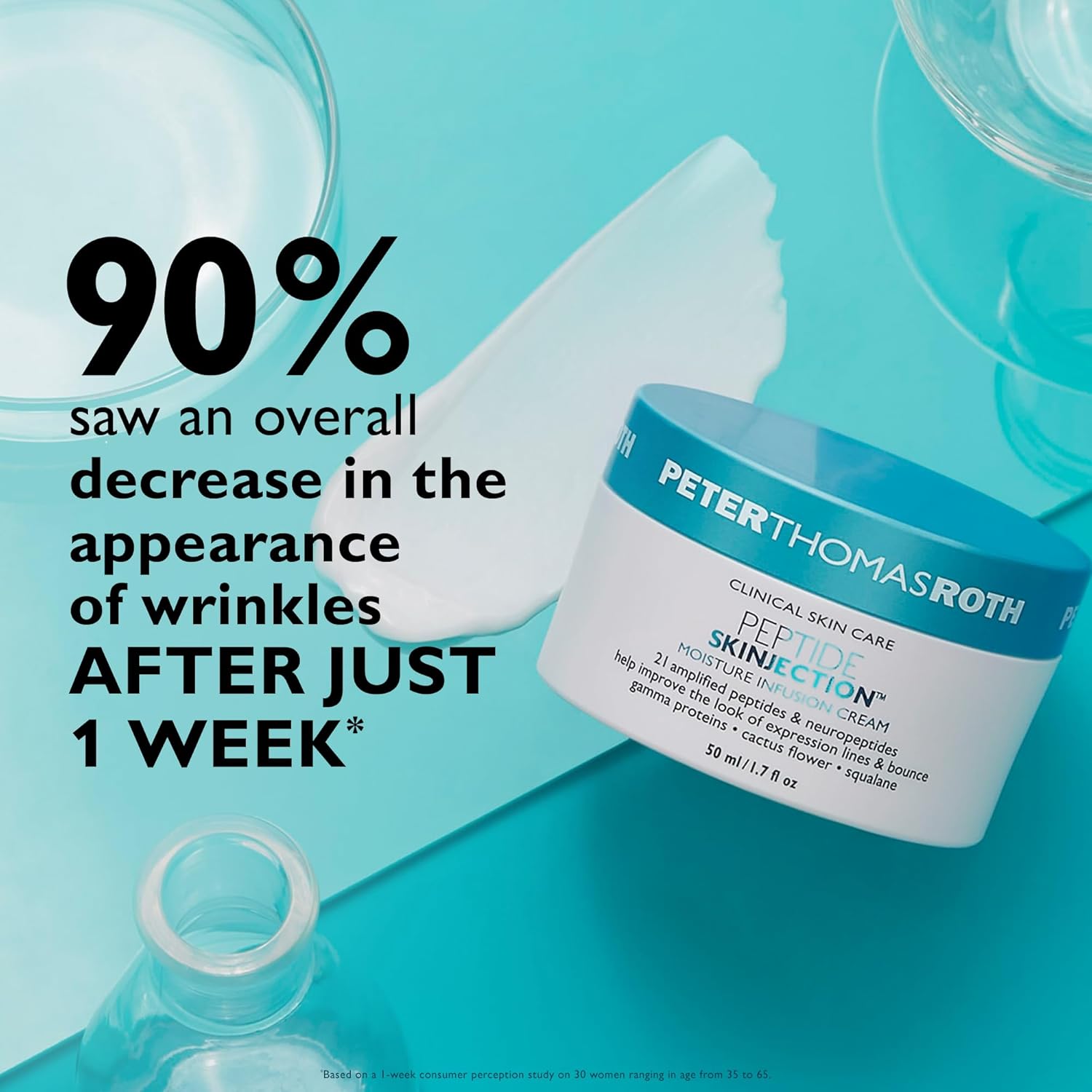 Peter Thomas Roth | Peptide Skinjection™ Moisture Infusion Cream, Refillable Moisturizer