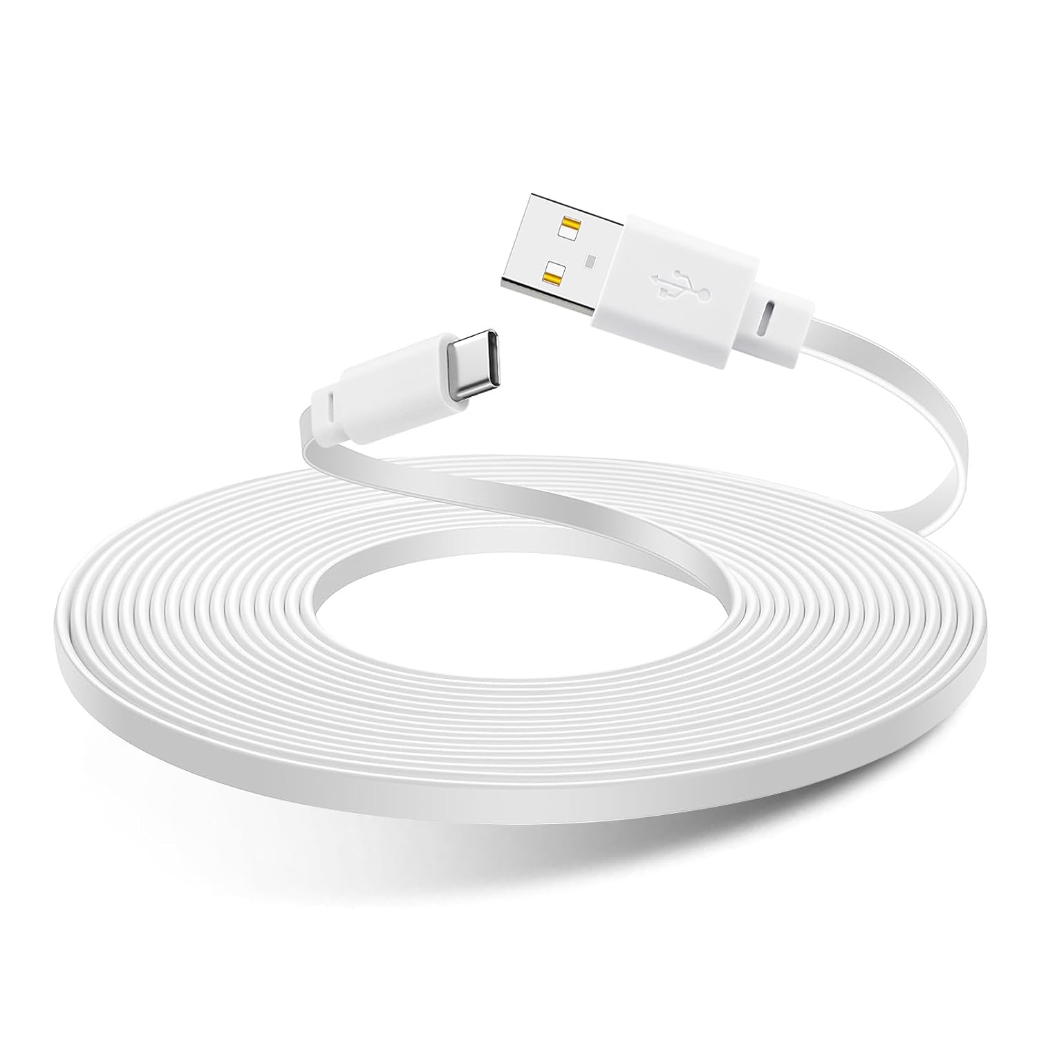 Two 30-foot USB-C power extension cables by Weishan for Ring Pan-Tilt Indoor Camera, showing the cable and connectors.
