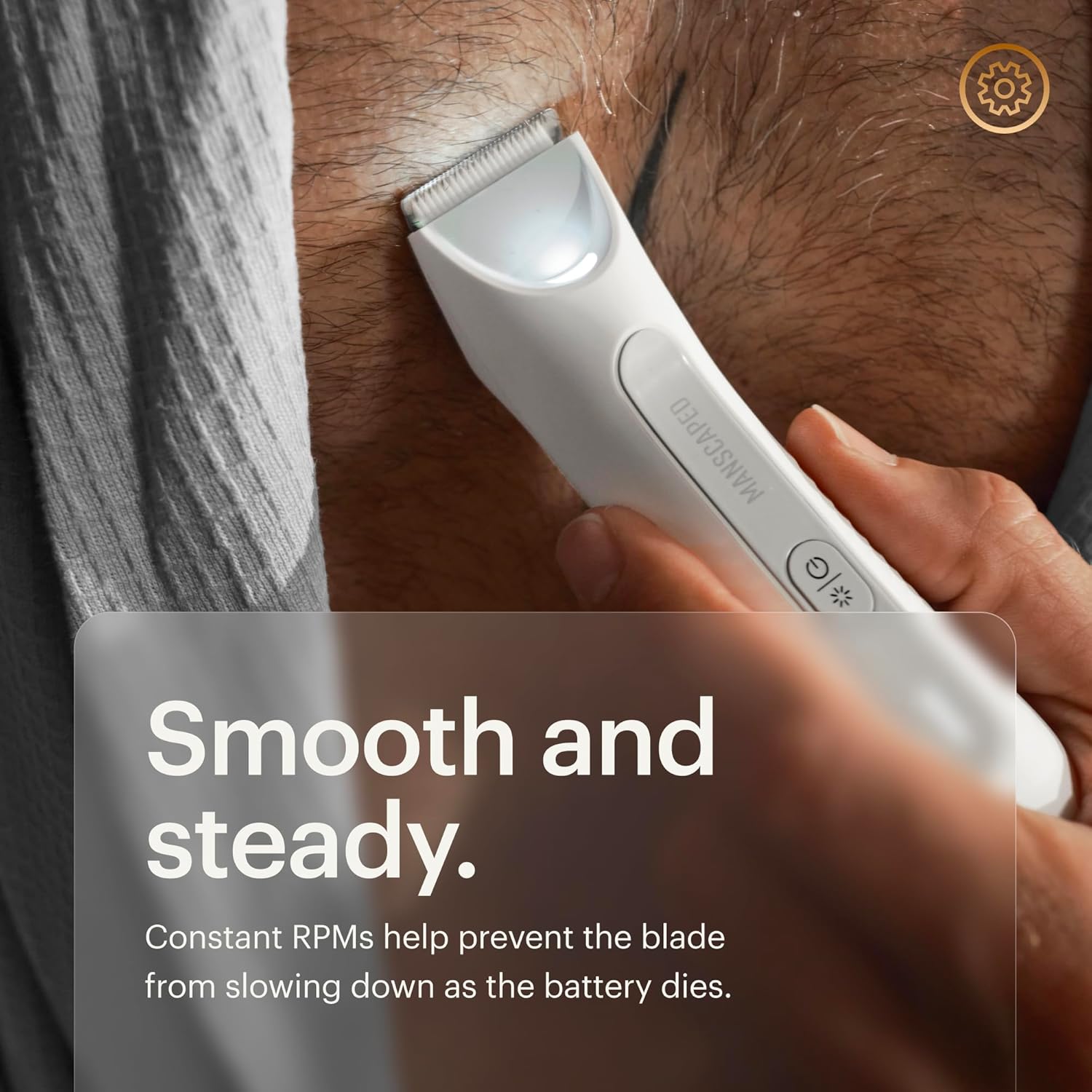 MANSCAPED The Lawn Mower 3.0 Plus groin, body, and bikini trimmer with sleek design and precision blades for grooming.