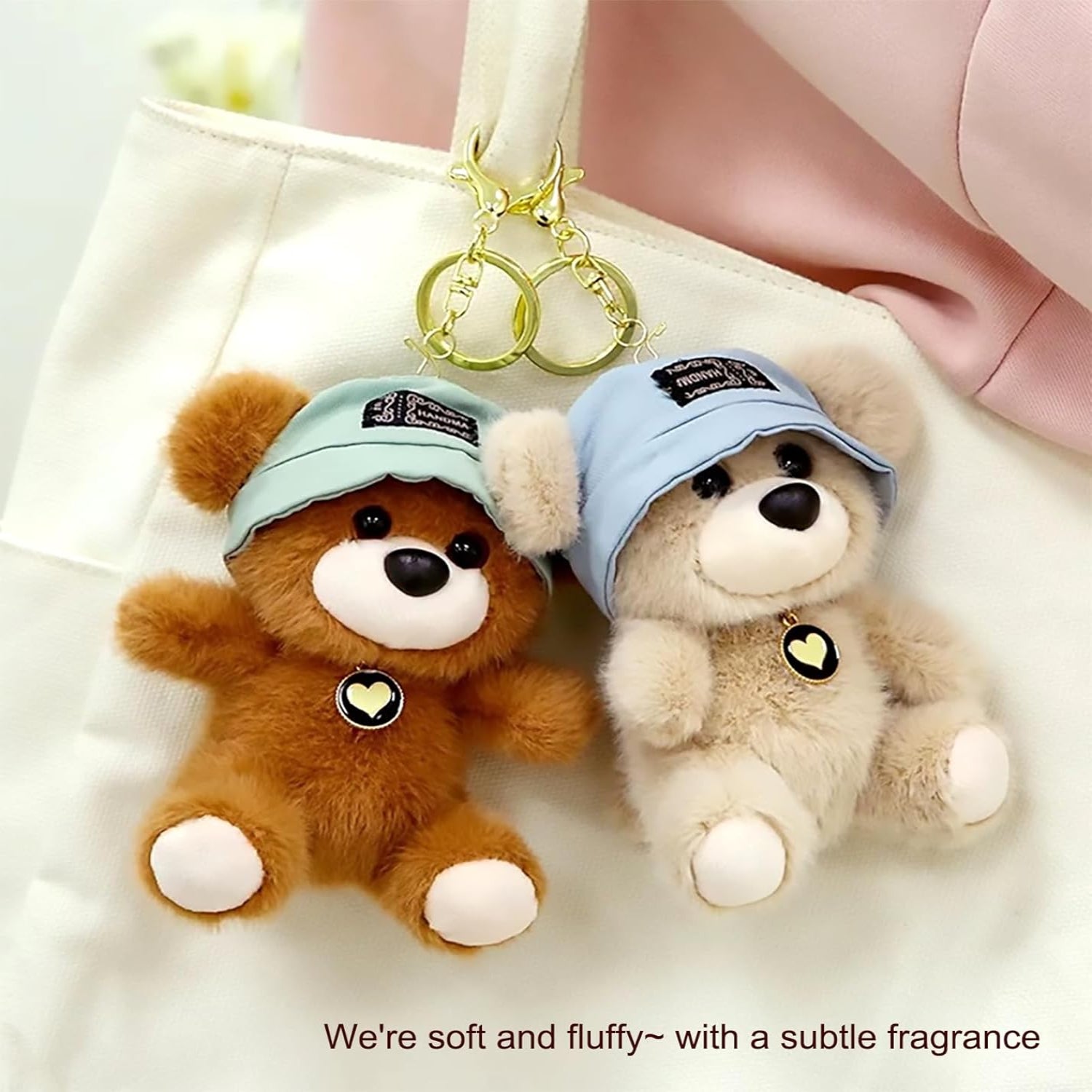 Cute Key Chain Plush Bear Bag Charm Teddy Bear Keychain Gift For Handbag,Purse