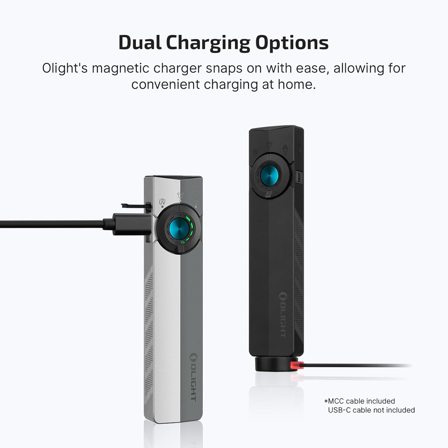 OLIGHT ArkPro EDC Flat Flashlight Rechargeable with Green Beam