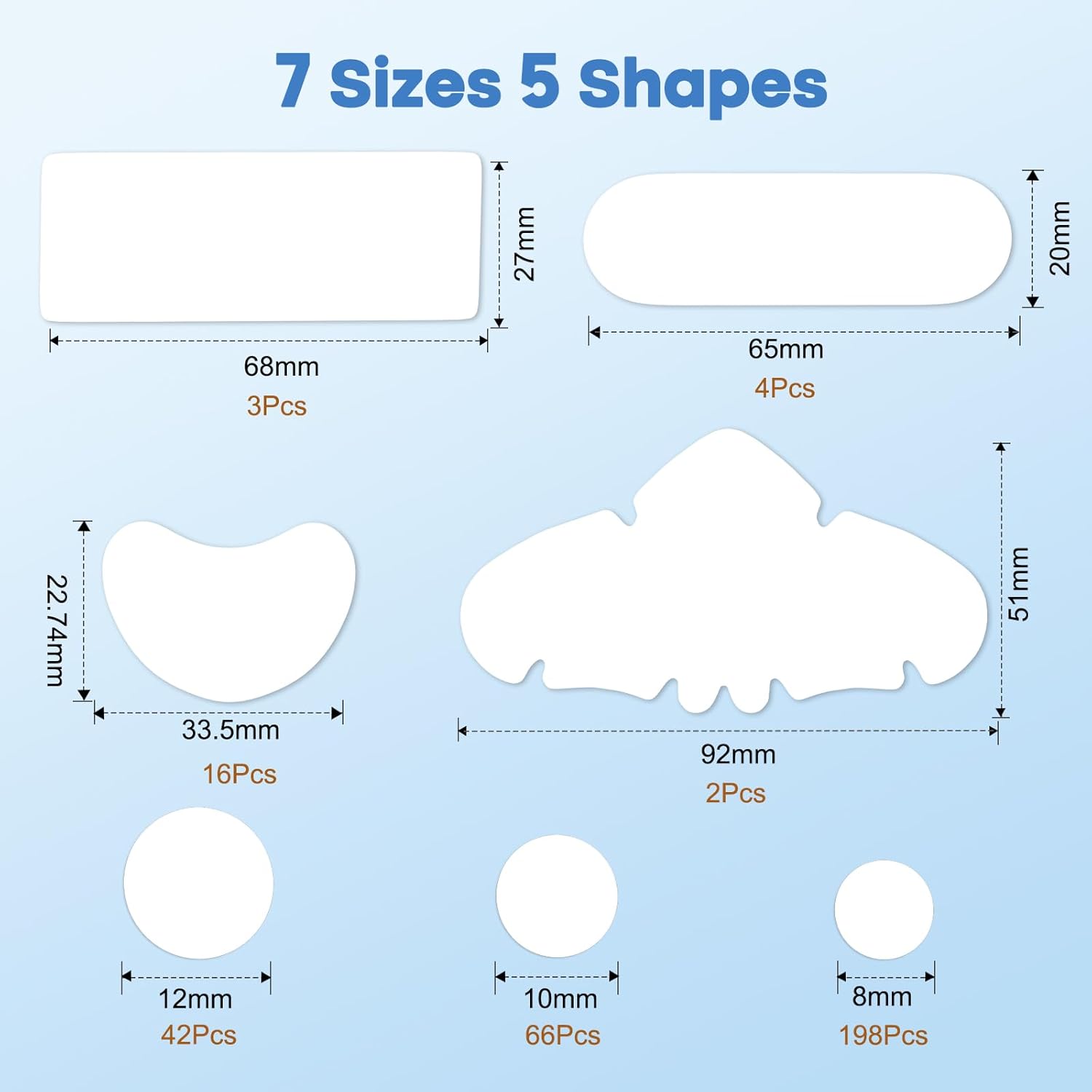 Large Pimple Patches for Face 331 Patches,Hydrocolloid Acne Patchvea