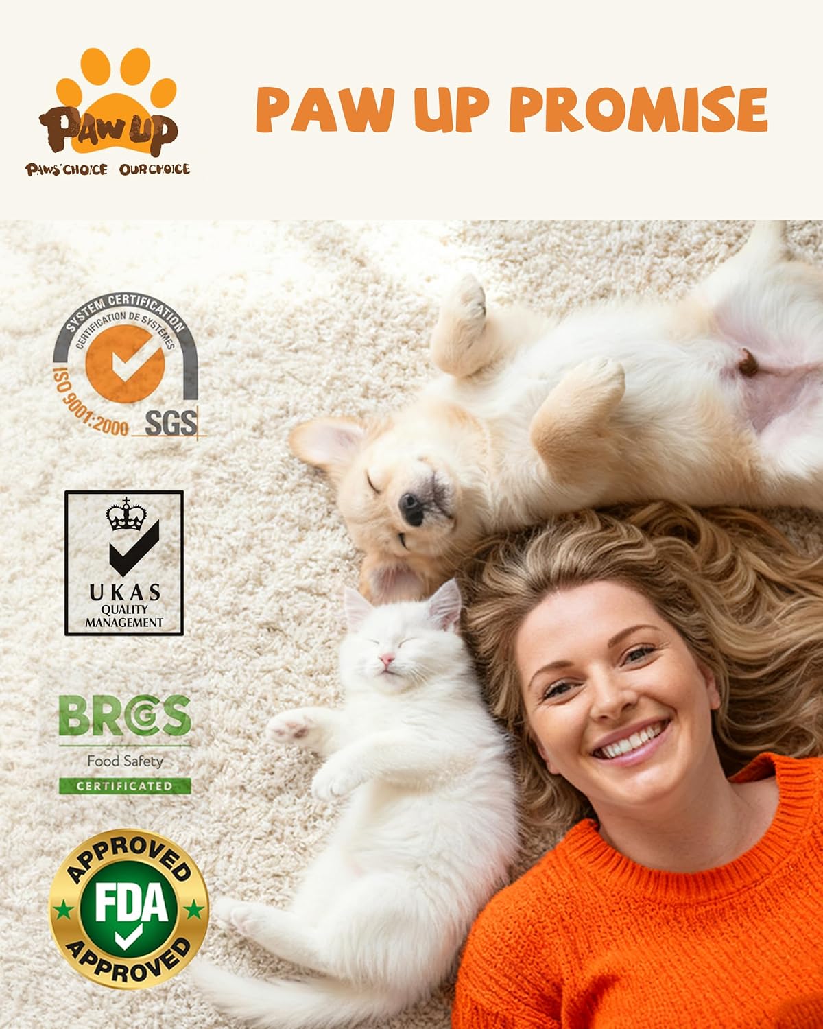 PAWUP freeze-dried quail egg yolk pet treats for dogs and cats in a 4.2 oz package, rawhide-free, healthy pet food snack