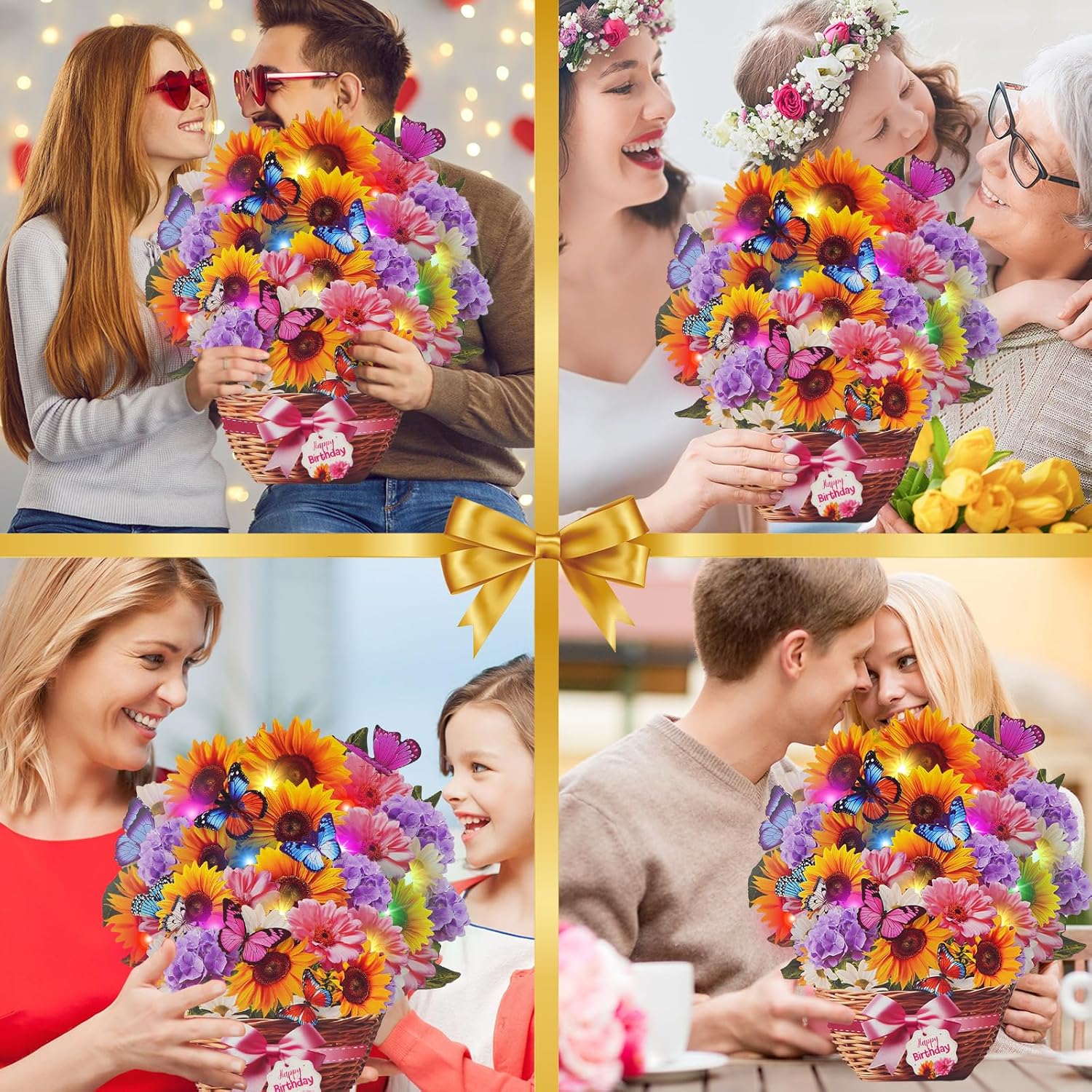 Music and lights pop-up happy birthday card by MZD8391, featuring colorful birthday scene and interactive design.