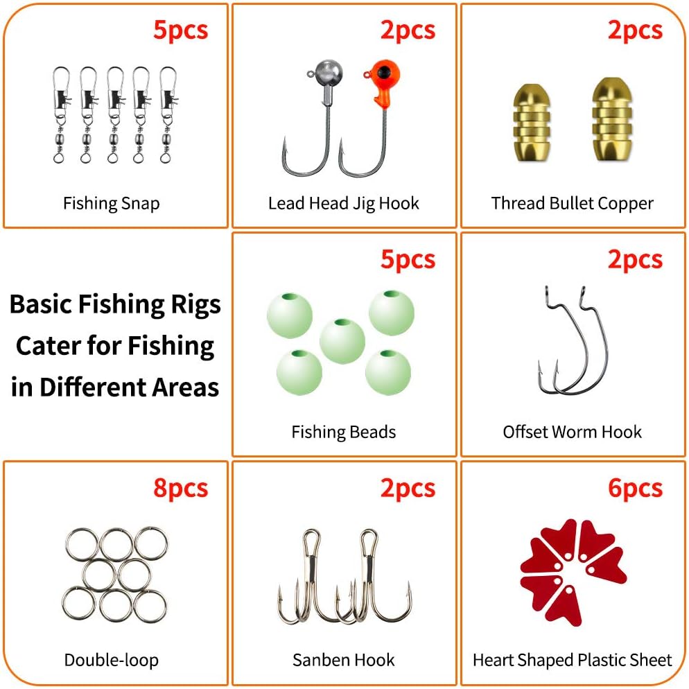 GOANDO fishing lures kit with assorted freshwater bait tackle for bass, trout, and salmon fishing accessories.