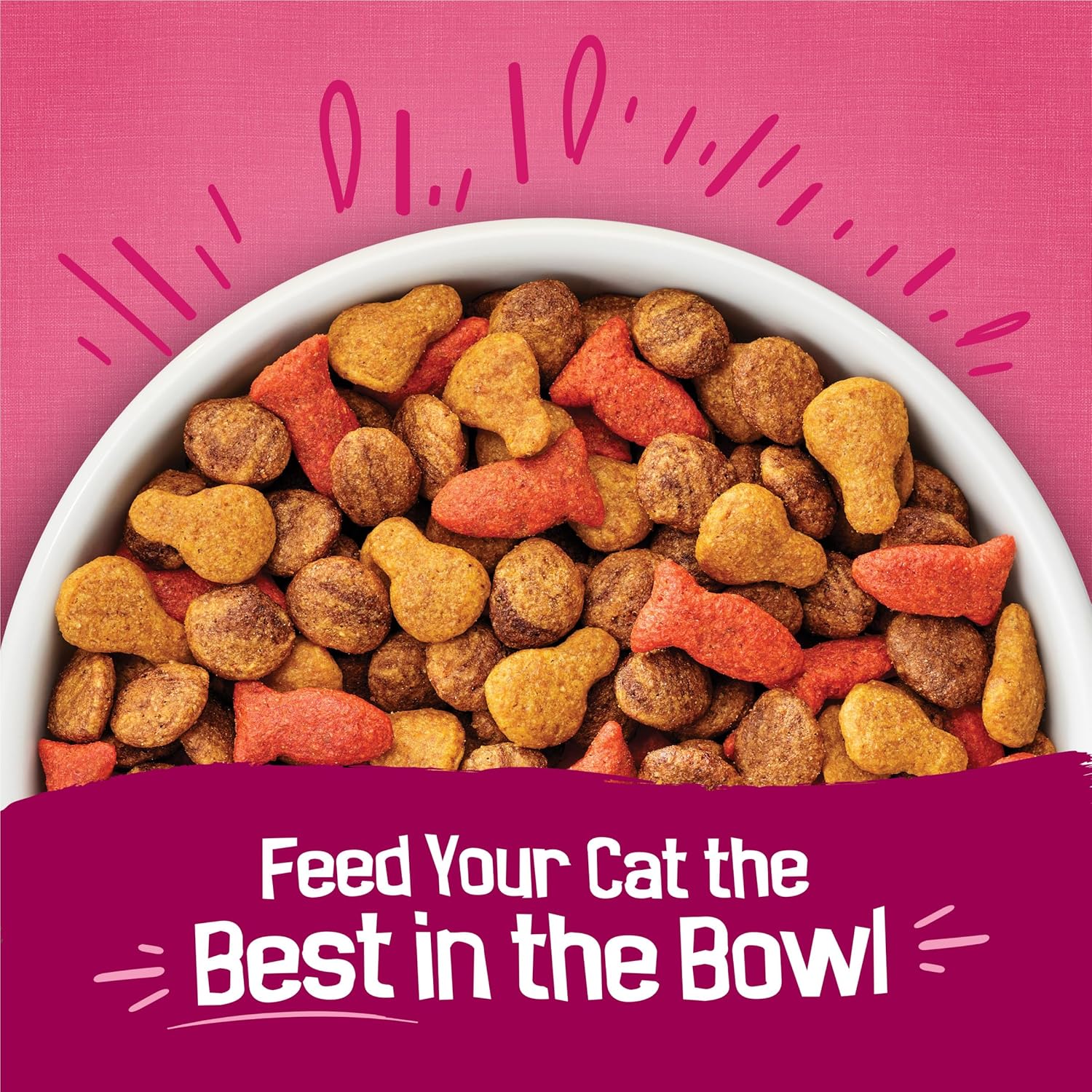 Cans of Purina Friskies Gravy Swirlers cat food with chicken, salmon, and gravy flavors in colorful packaging.