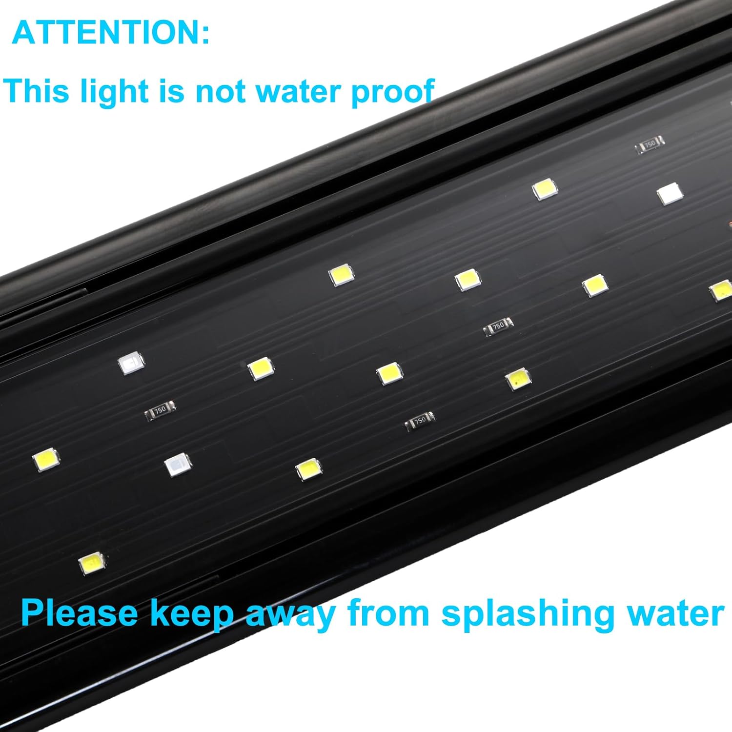 AQUANEAT LED aquarium light full spectrum for 18 to 24 inch tanks, showcasing sleek design and adjustable mounting brackets.