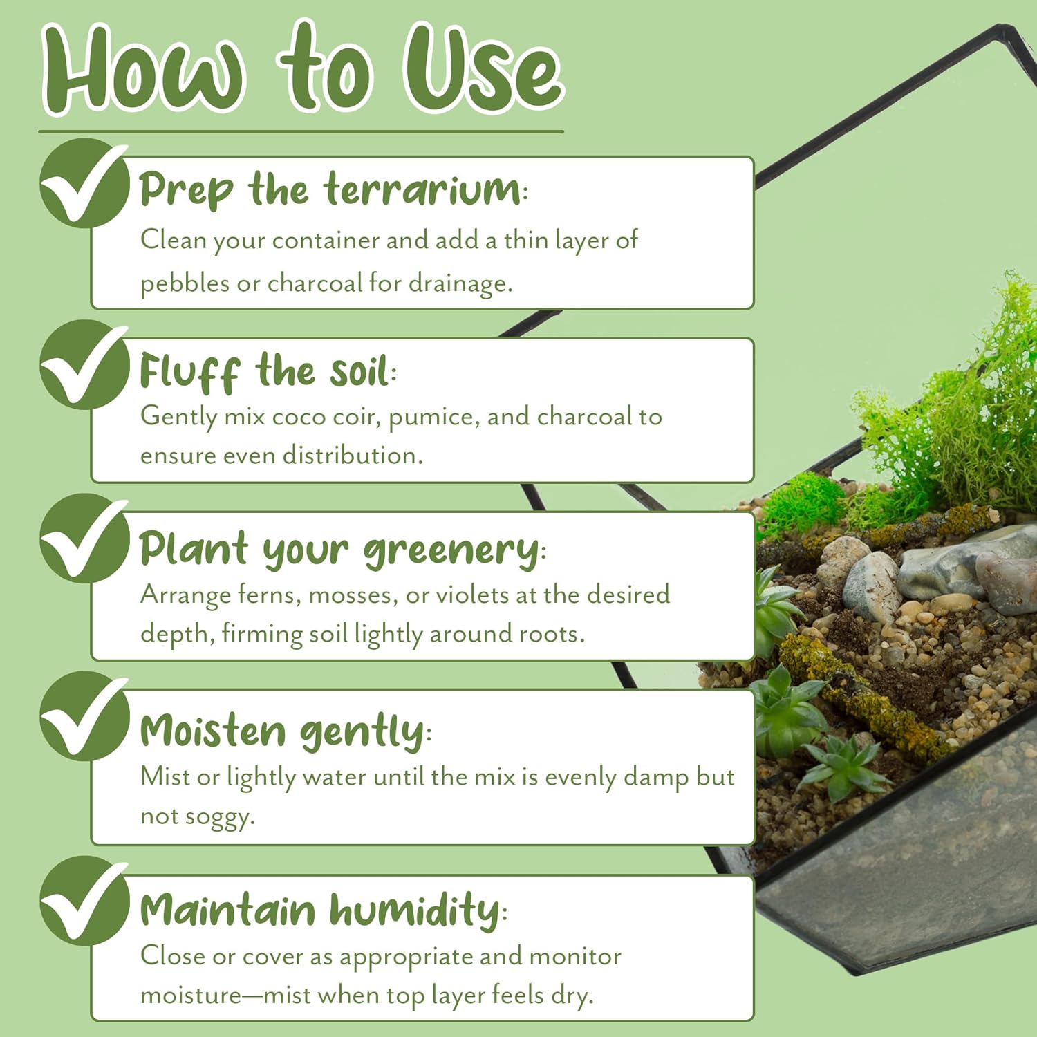 Soil Sunrise terrarium potting soil mix in a 4-quart bag with blended filtering for healthy plant growth