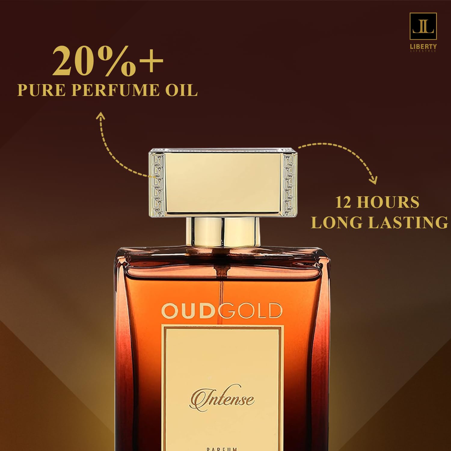 Liberty Luxury OudGold Intense French Parfum for Men – Woody Fragrance