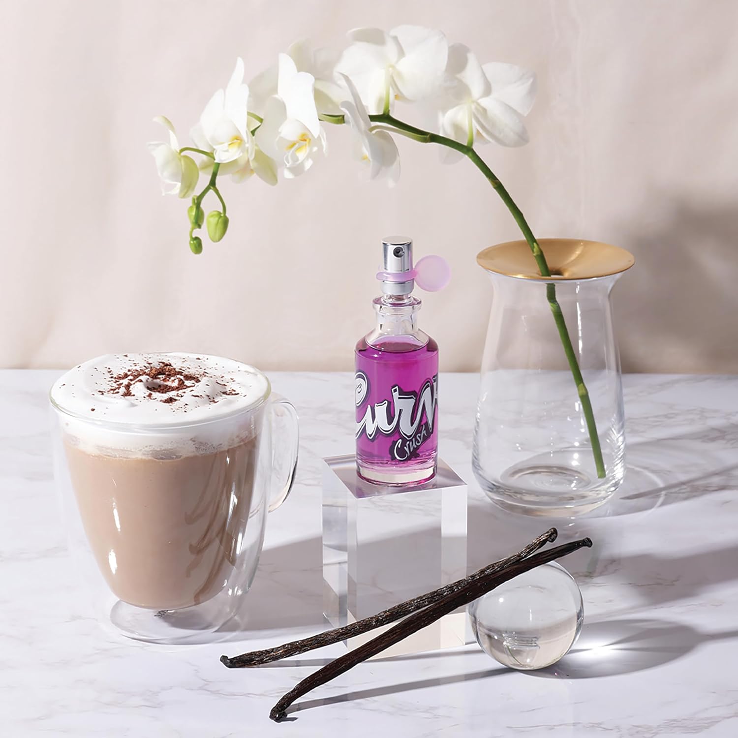 Curve Crush women's Eau De Toilette spray in 3.4 fl oz bottle, showcasing sleek perfume packaging and fragrance details.