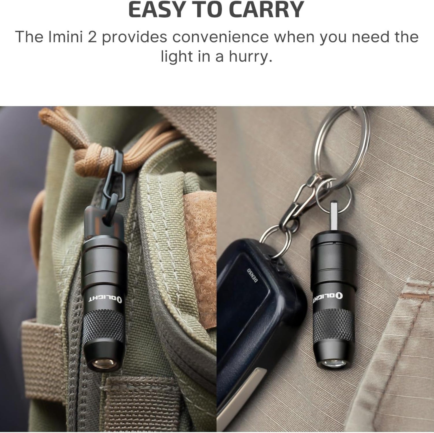 OLIGHT IMINI 2 EDC Rechargeable Keychain Flashlight, 50 Lumens