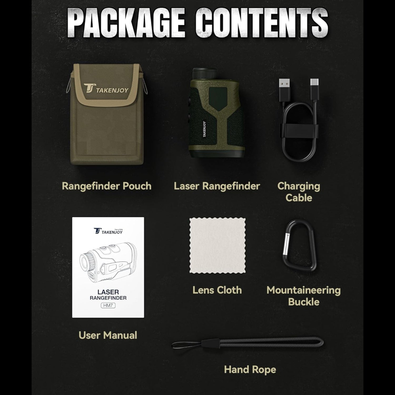 Hunting Rangefinder, 1200Y Laser Range Finder for Hunting,7X Magnification, Waterproof