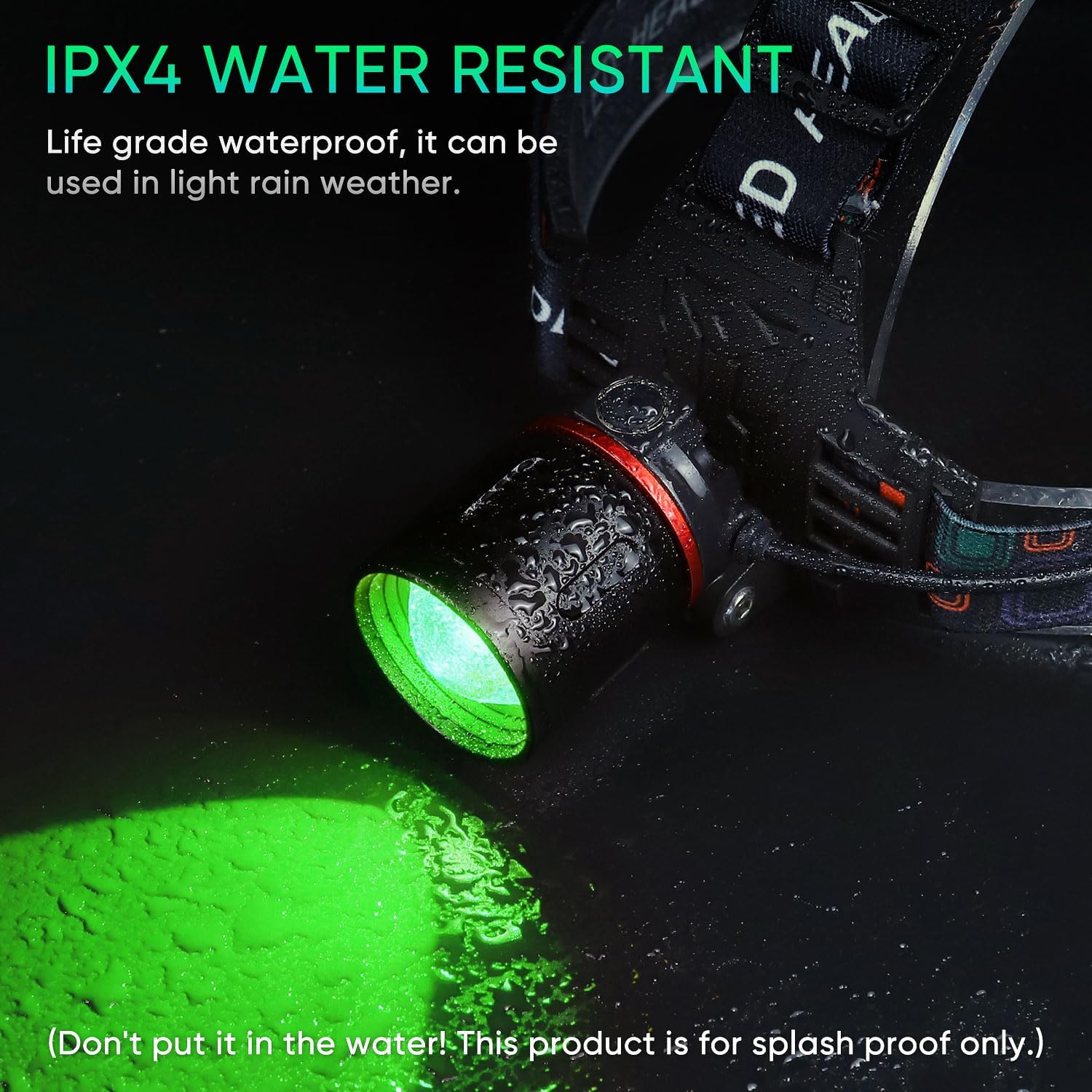 WINDFIRE Green Light Headlamp Rechargeable Green Light Headlight for Hunting