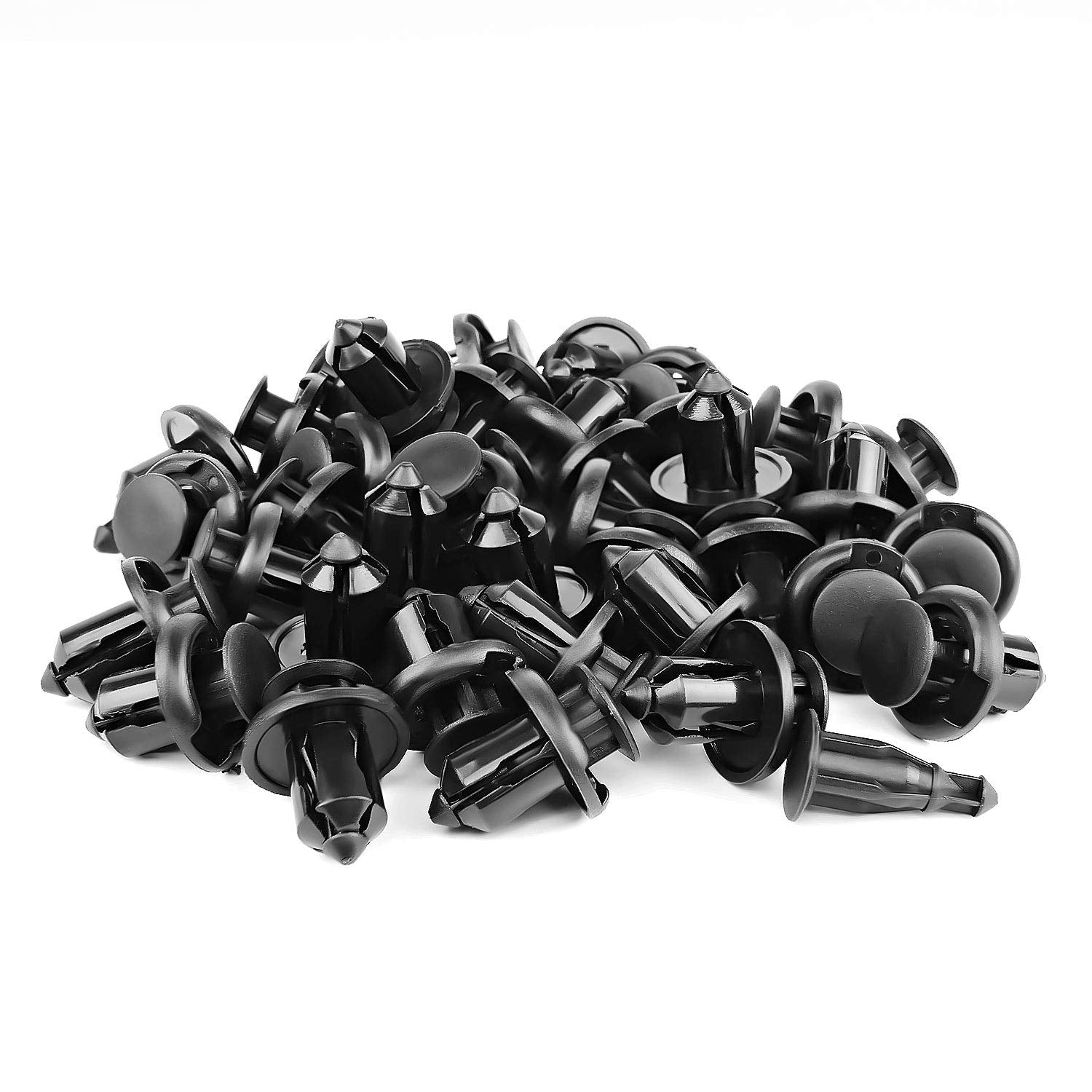 Pack of 40 GOOACC Honda and Acura Fender Clips GRC-08, 10mm size, suitable for vehicle panel fasteners and repair.
