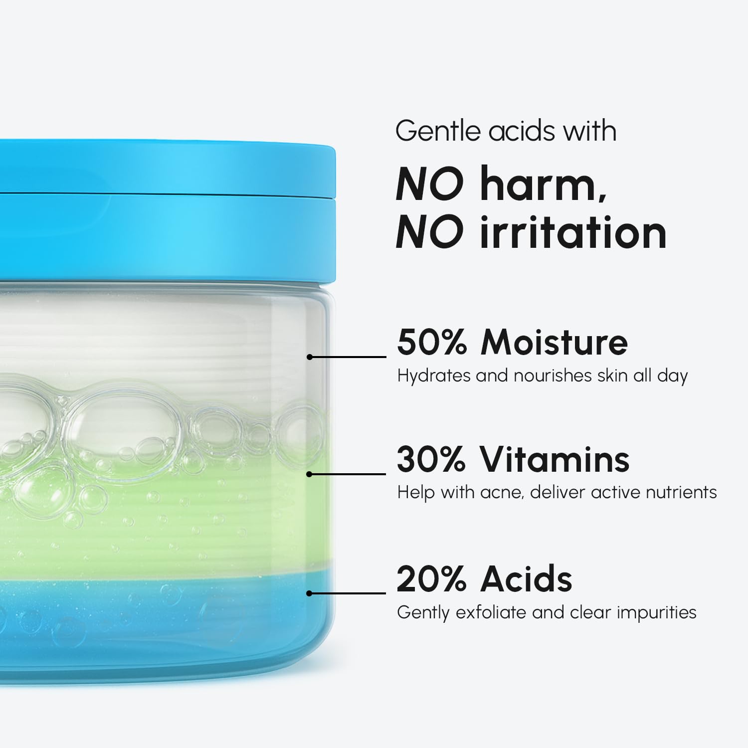 MAREE Glycolic Acid Pads - Toner Pads for Face Cleansing - Exfoliating Pad with Tea