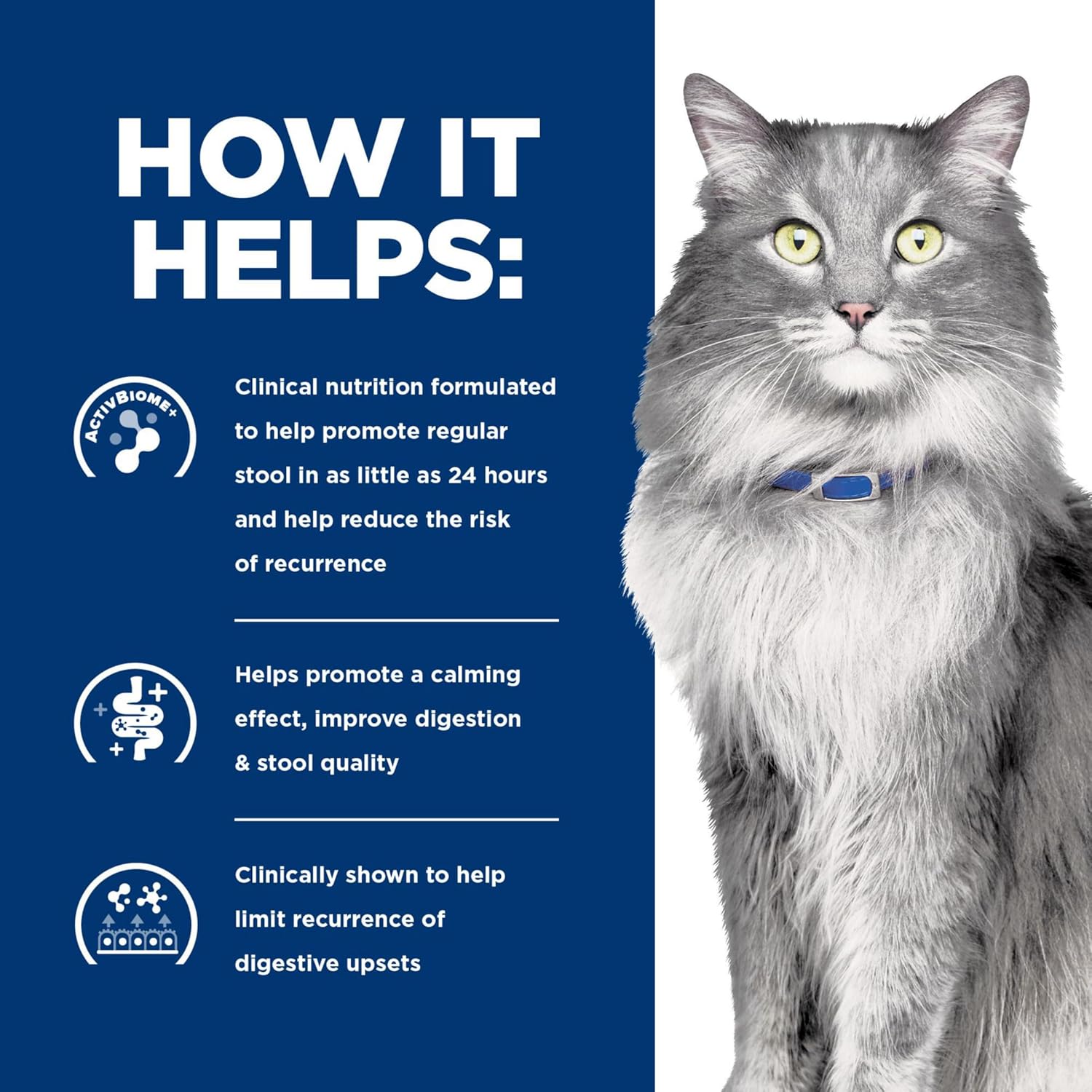 HILL'S PRESCRIPTION DIET Gastrointestinal Biome Stress Digestive and Fiber supplement for pets, showing the product packaging.