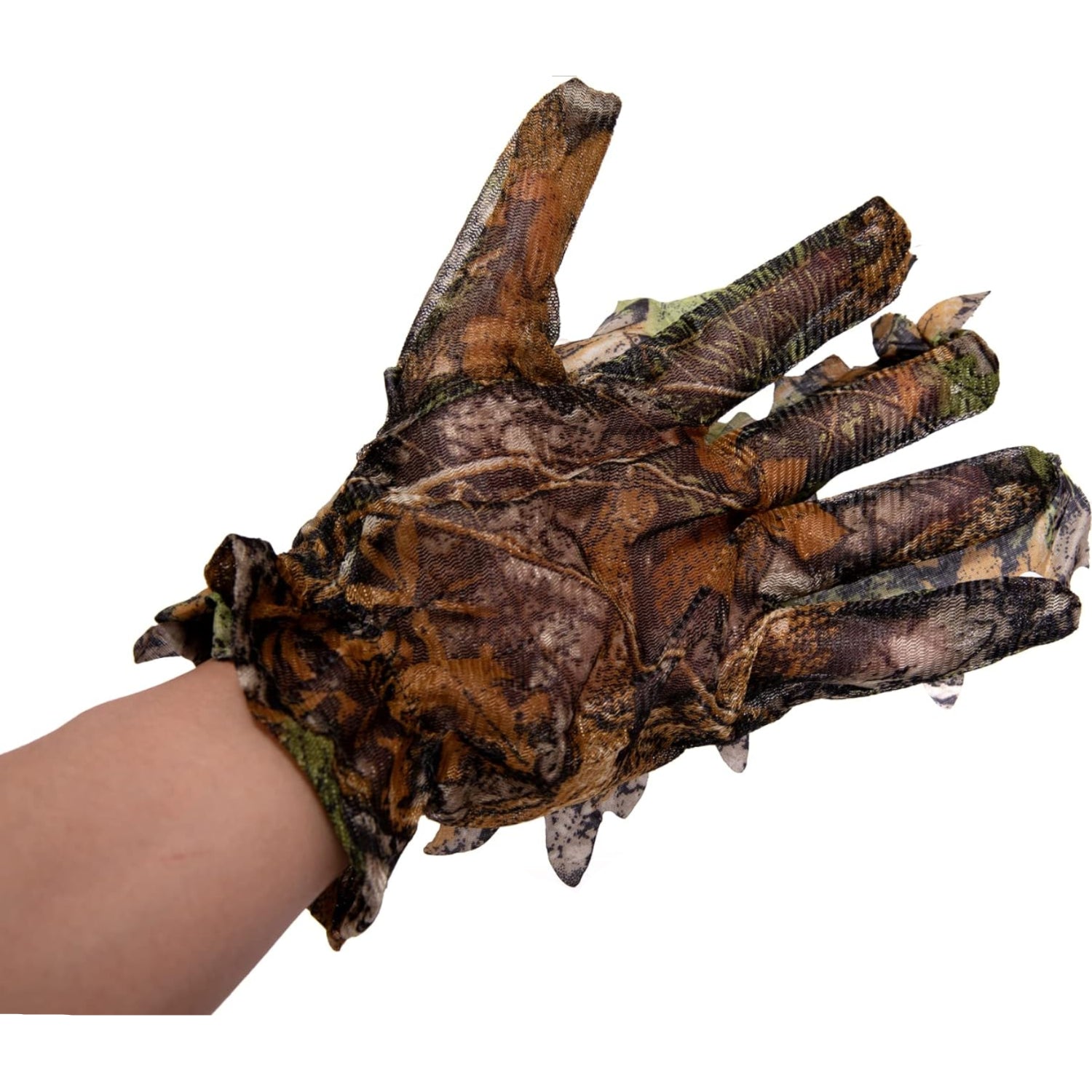 Ginsco Ghillie Suit Full Face Mask Gloves Set, 3D Leafy Camo Suit for Men XX-Large