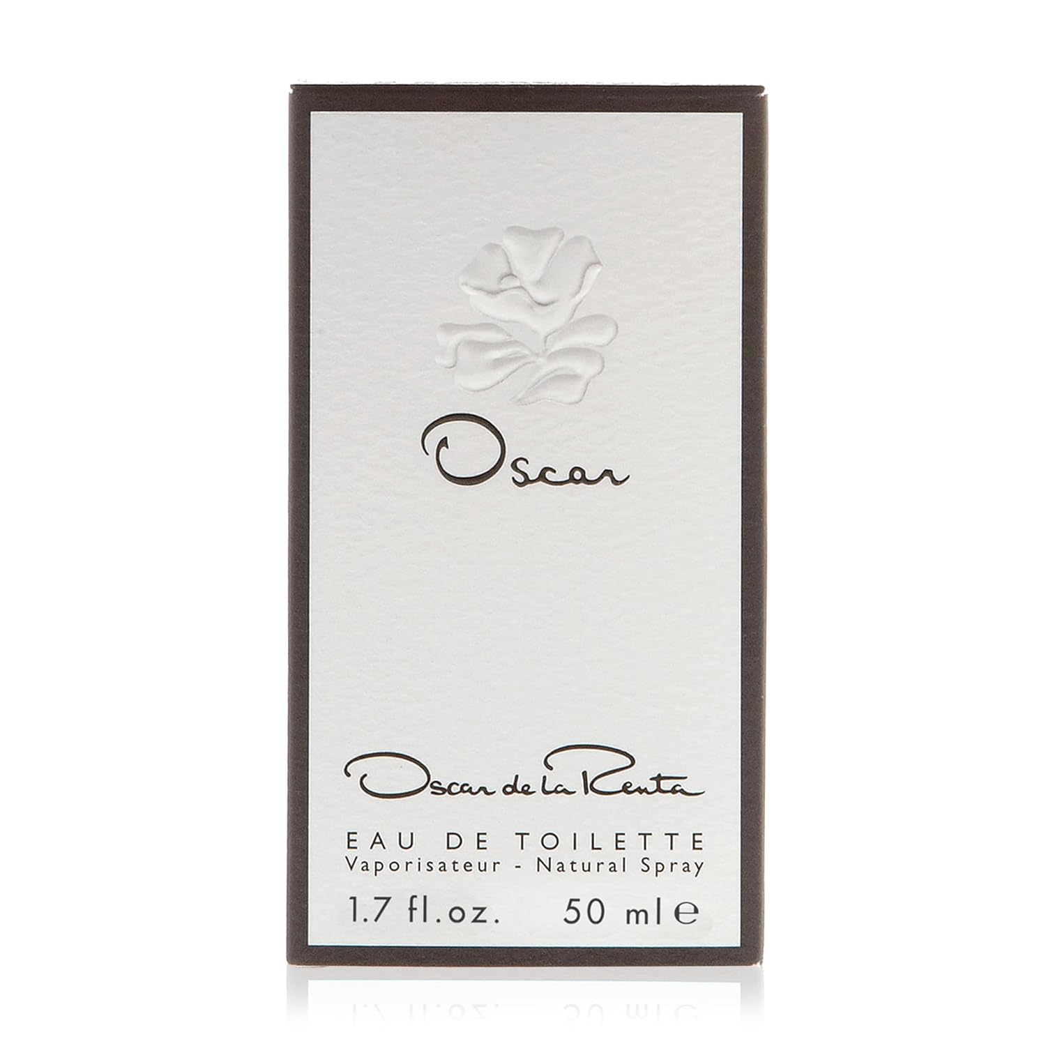 Oscar de la Renta Eau de Toilette perfume spray for women from the Oscar Signature Collection by Elefair, featuring elegant packaging.