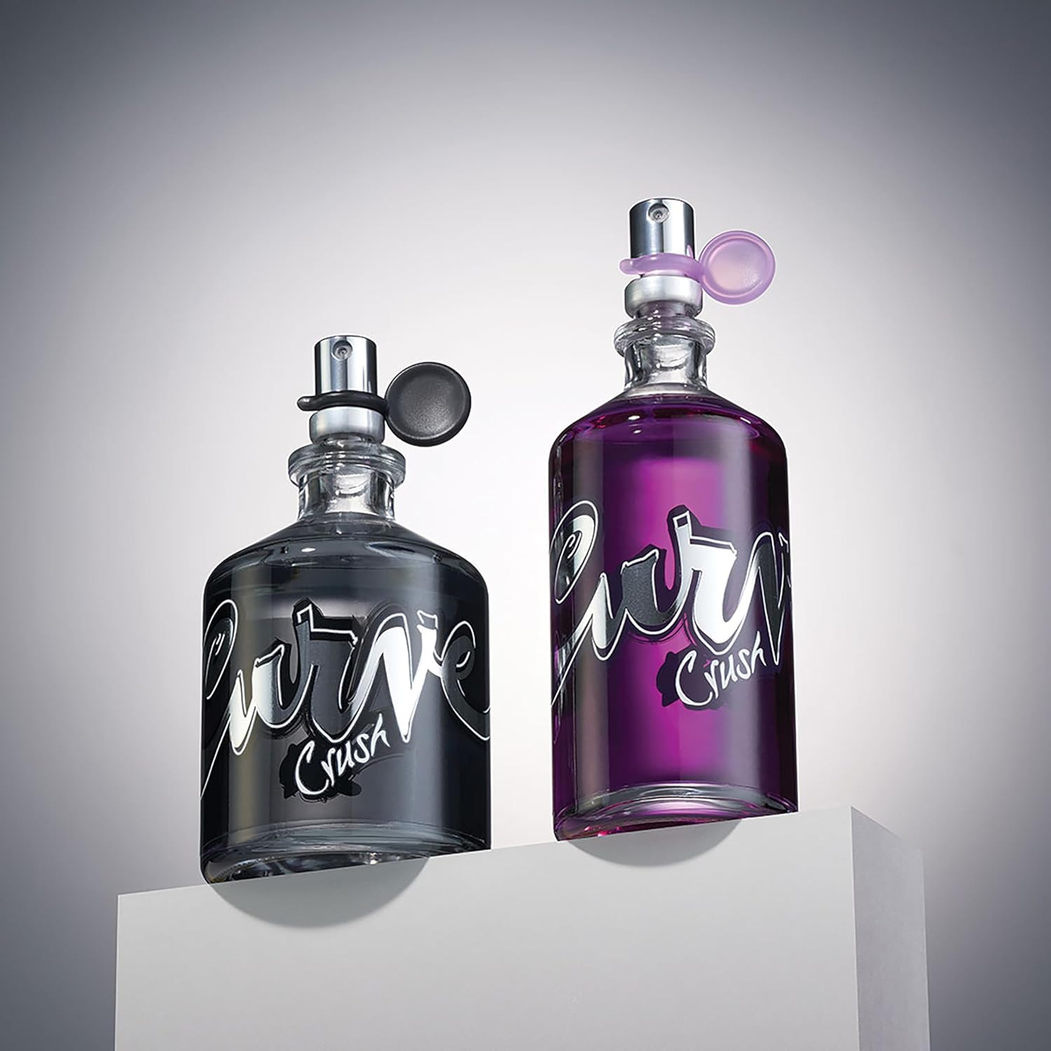 Curve Crush Eau De Toilette spray for women in a 3.4 fl oz bottle, featuring a sleek perfume bottle with a curved design.