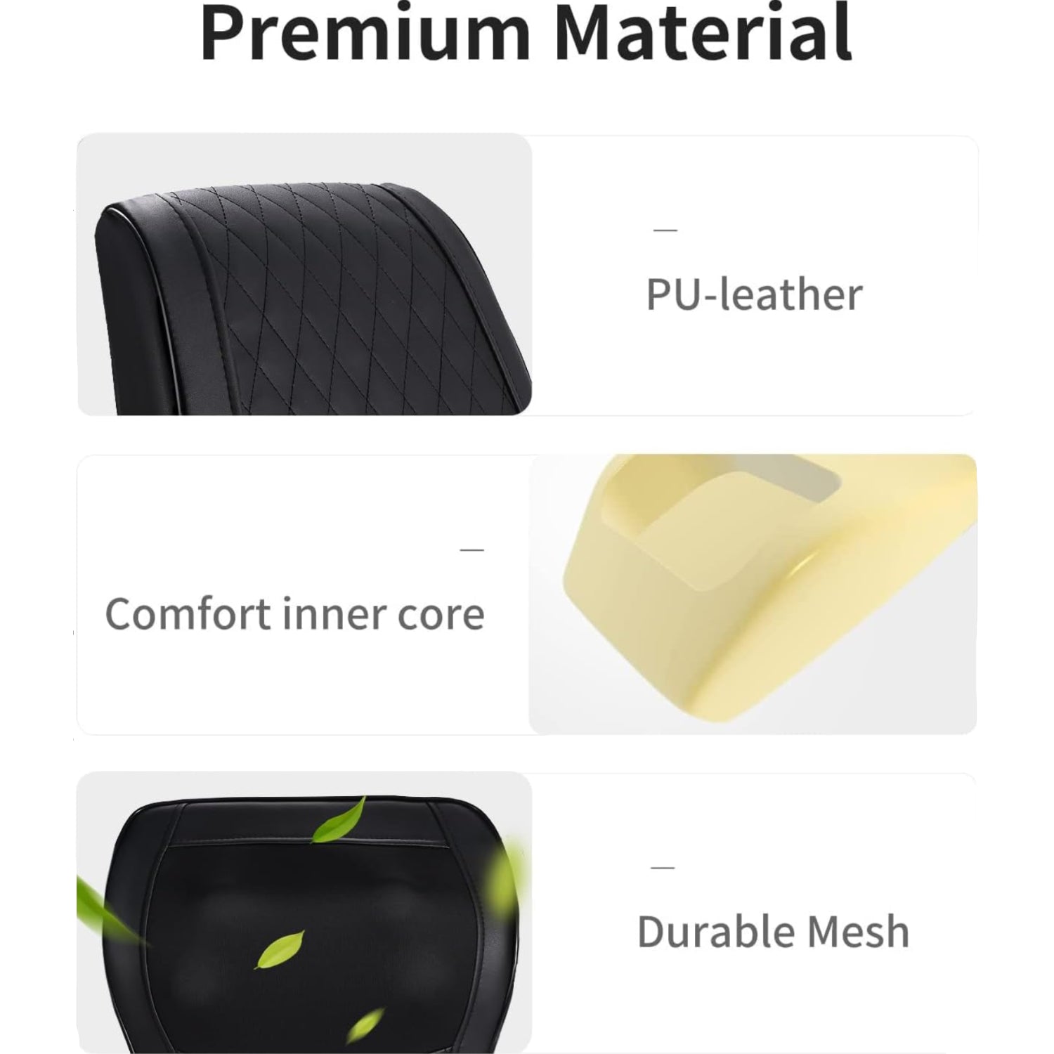 Boriwat Back Massager with Heat, 3D Kneading Massage Pillow for Back, Neck, Shoulder, Leg Pain Relief Deep Tissue, Gifts for Women Men Mom Dad