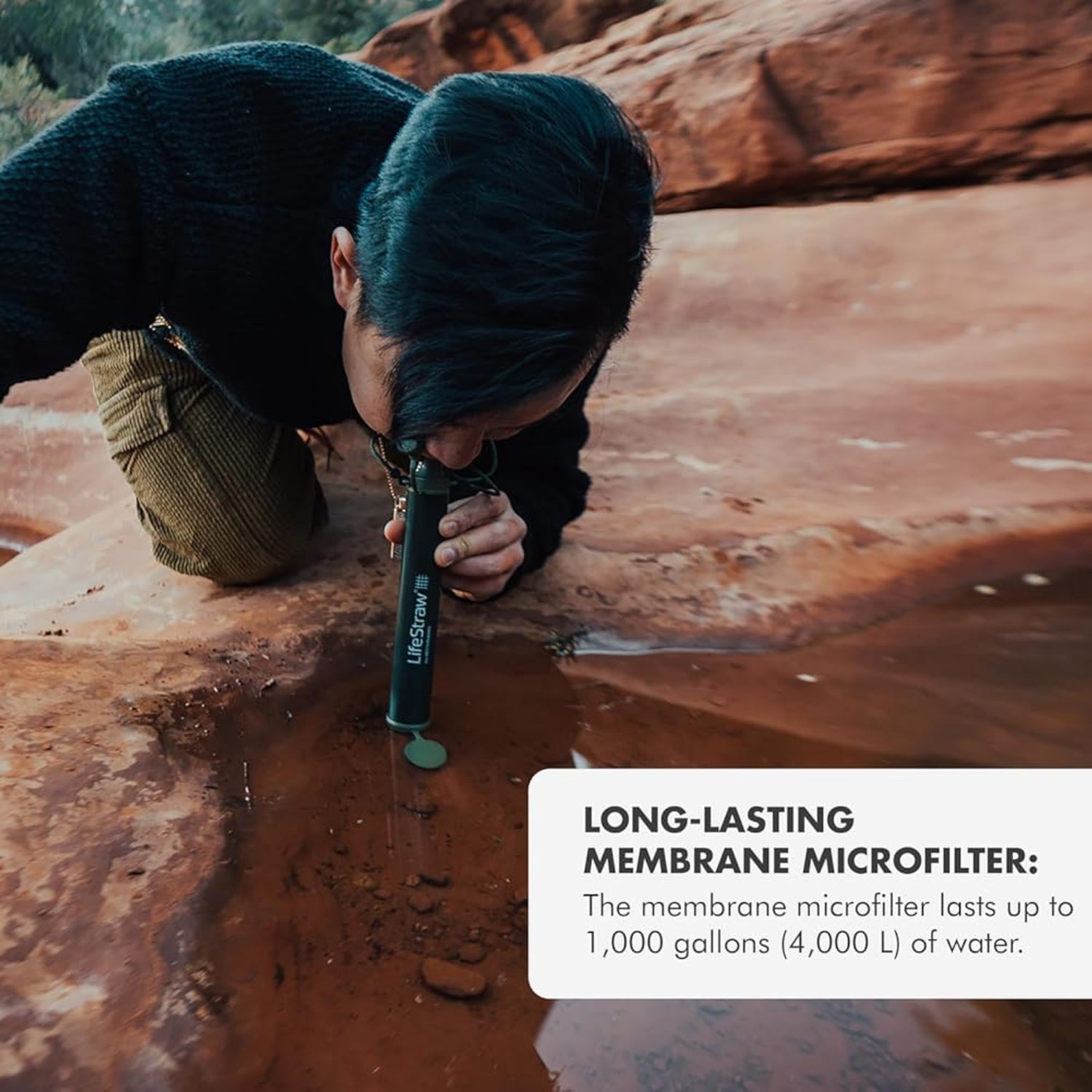 LifeStraw Personal Water Purifier for Hiking, Camping, Travel, and Emergency Preparedness