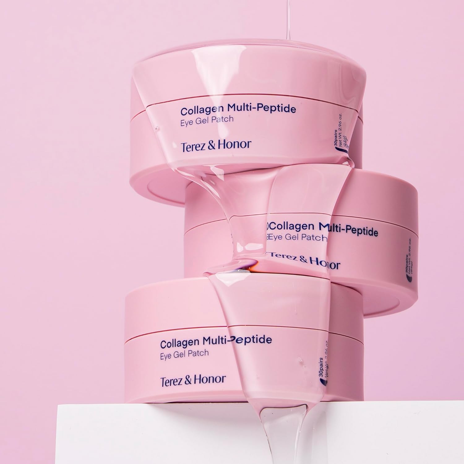 TEREZ & HONOR Peptide Collagen Under Eye Patches - 60 Korean Firming, Glowing