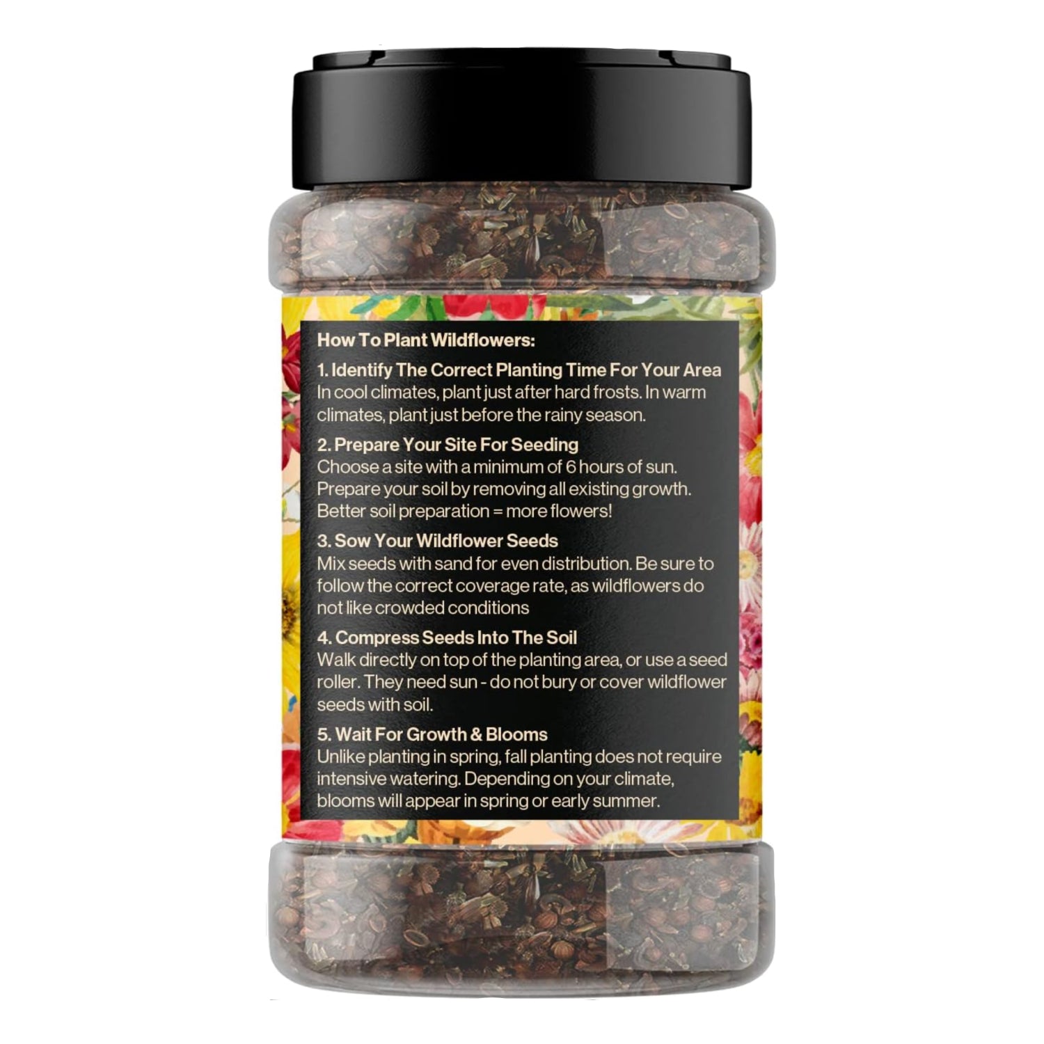 Mini Wildflower Seed Shaker – Honey Bee Wildflower Mix, by GevaGrow