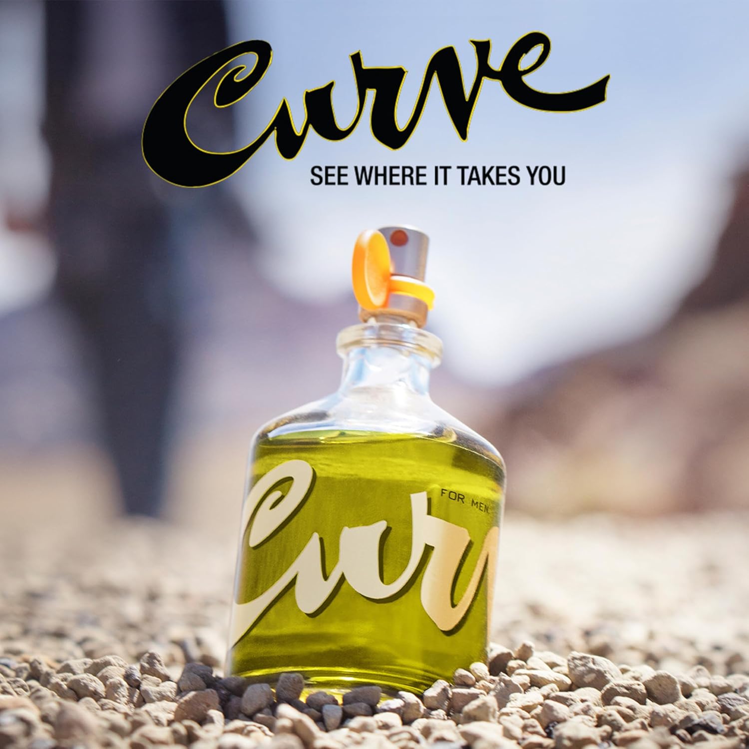 Curve Men's Cologne fragrance spray featuring spicy wood scent, suitable for day or night, 6.8 fl oz bottle.