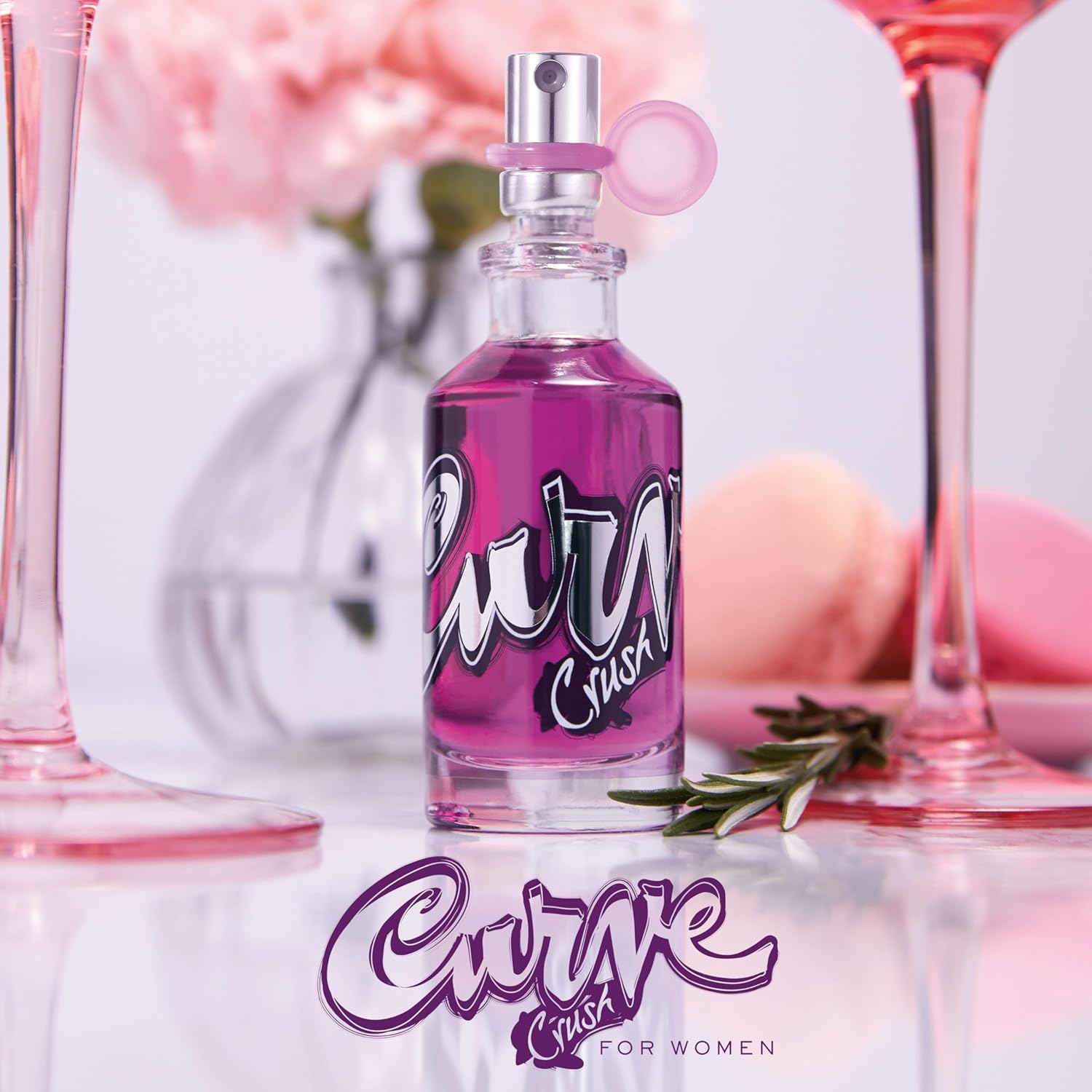 Curve Crush Eau De Toilette spray for women, 3.4 fl oz, with a sleek bottle design, perfect as a gift for women.