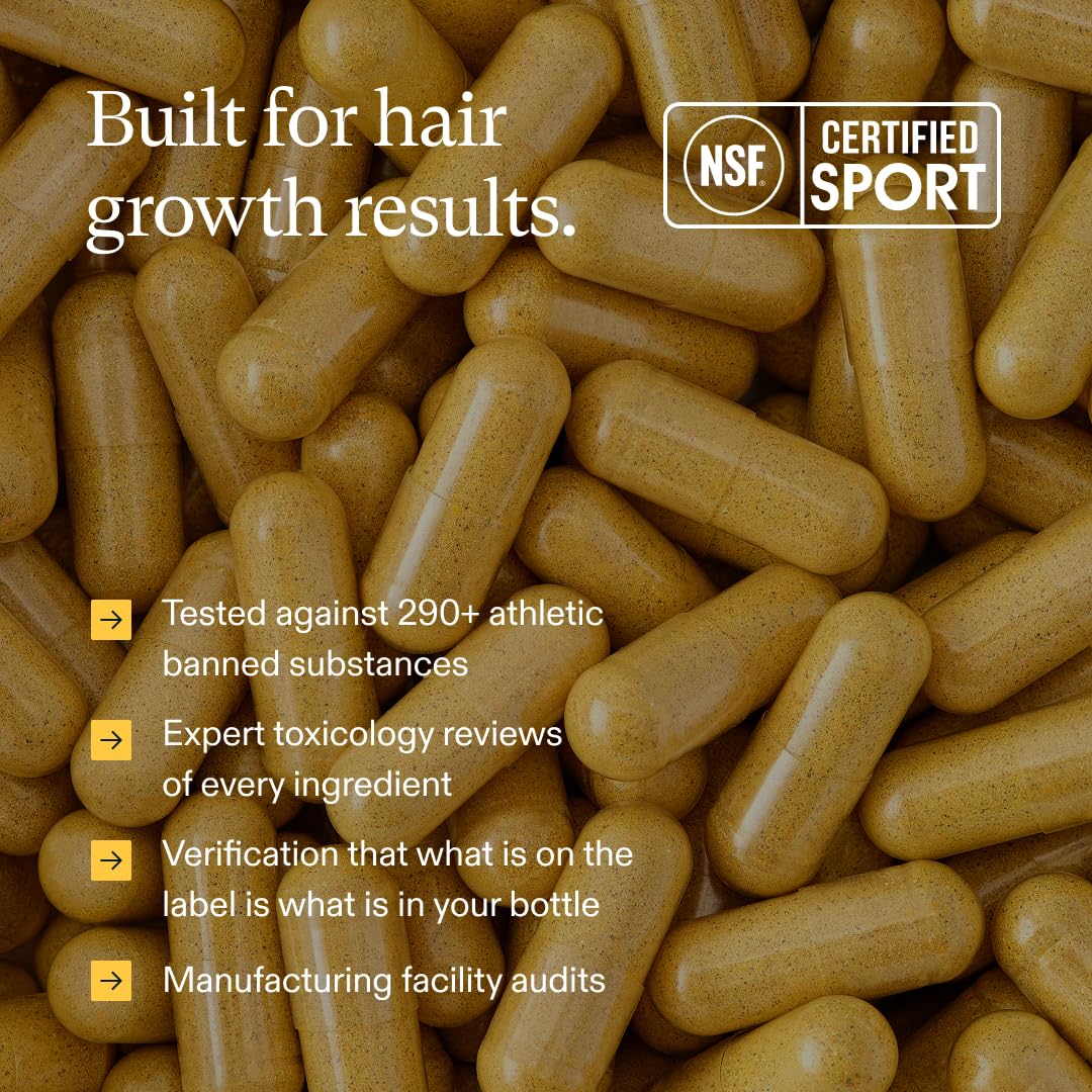 Elefair Nutrafol Women's Hair Growth Supplements bottle with label, designed for ages 18-44, featuring natural ingredients and clinical proof.