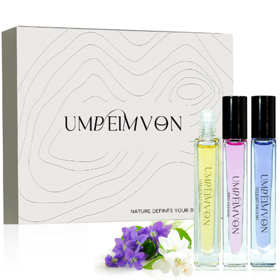 Umpeimvon 3-pack roll-on perfume oils for women with long-lasting fragrance body oil gift set